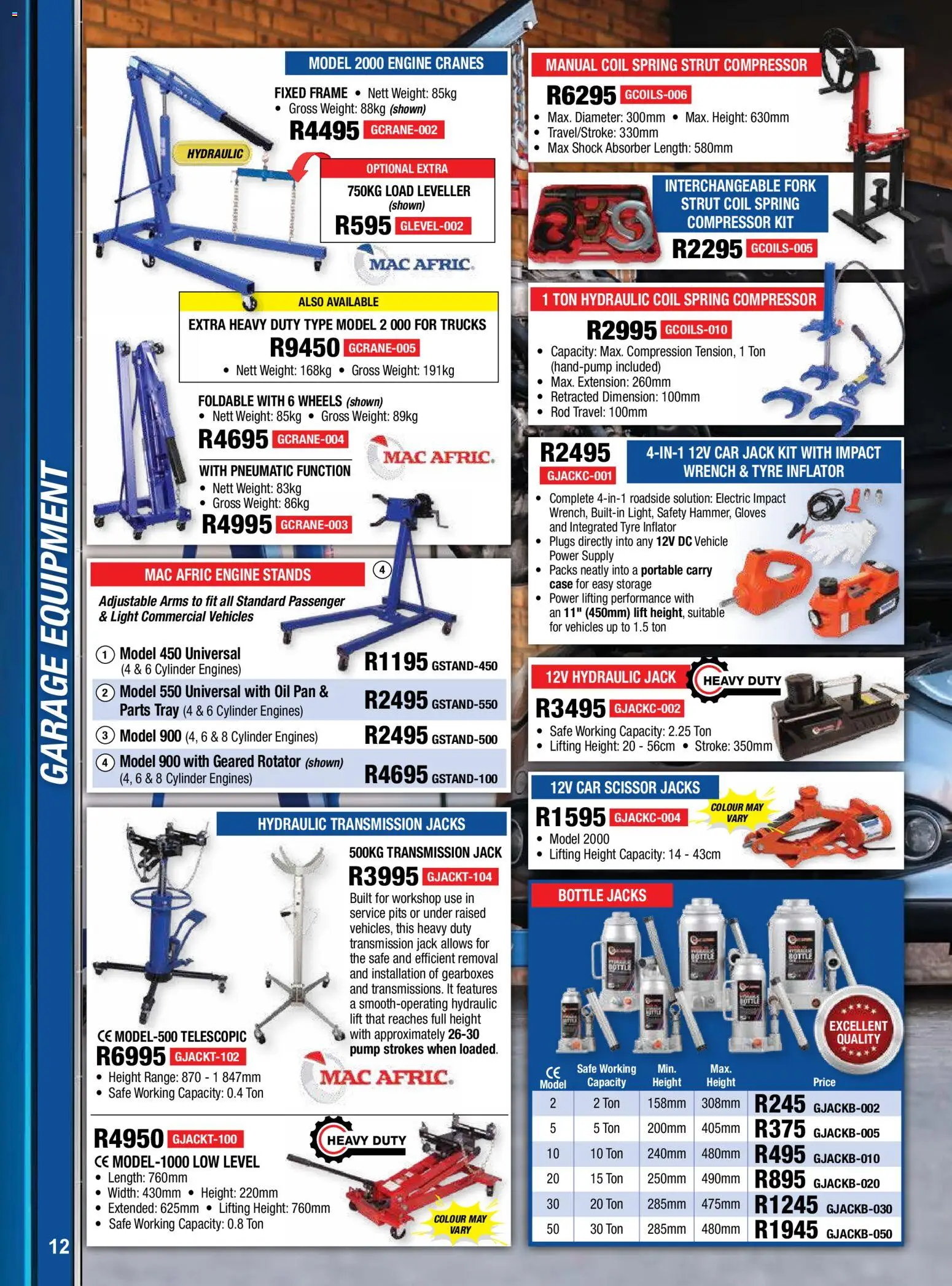 New Adendorff catalogue – valid from 01.02.2026 | Page: 14 | Products: Tray, Plugs, Wrench, Compressor