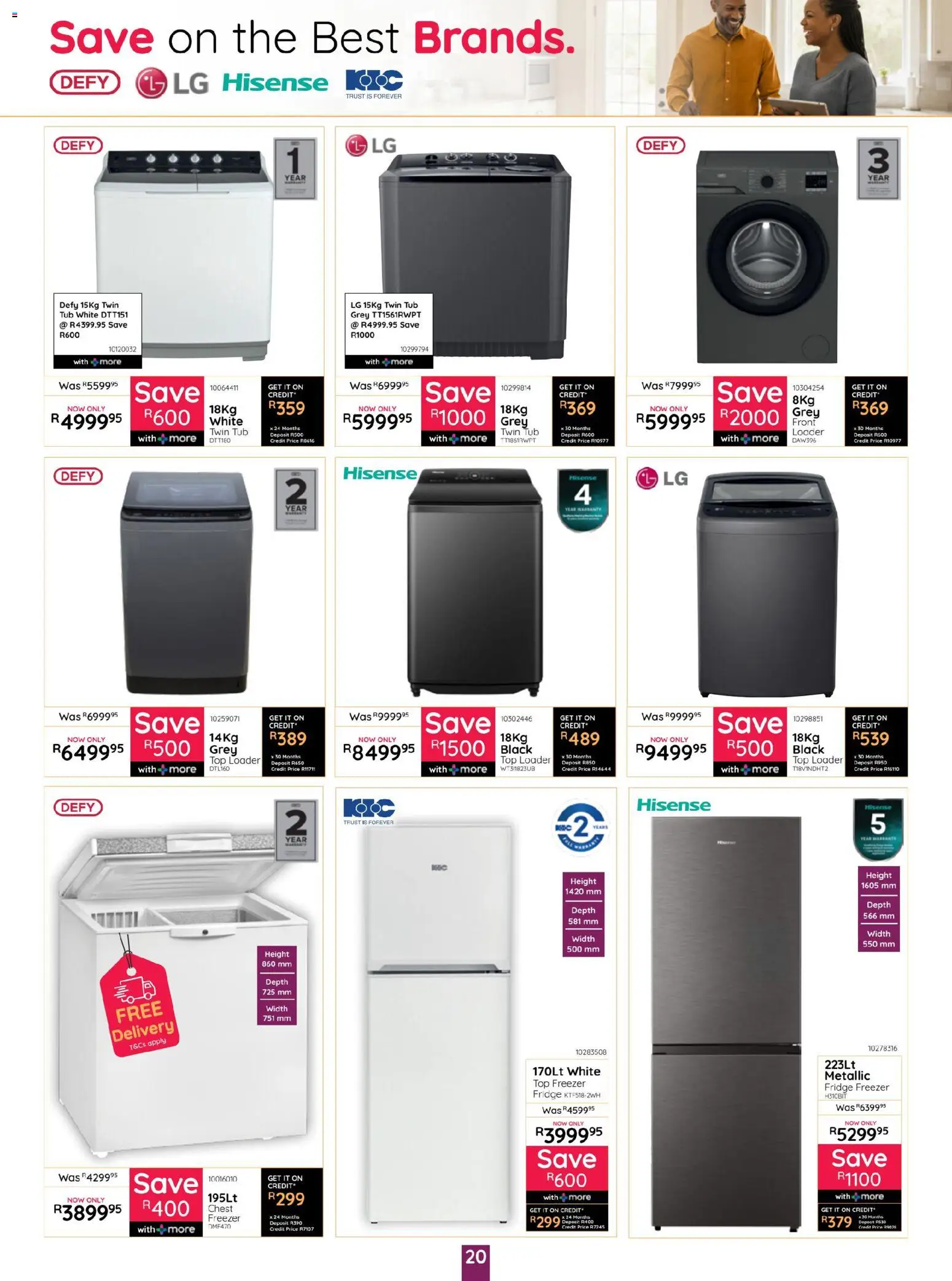 New Bradlows catalogue – valid from 19.03.2026 | Page: 20 | Products: Freezer, Fridge
