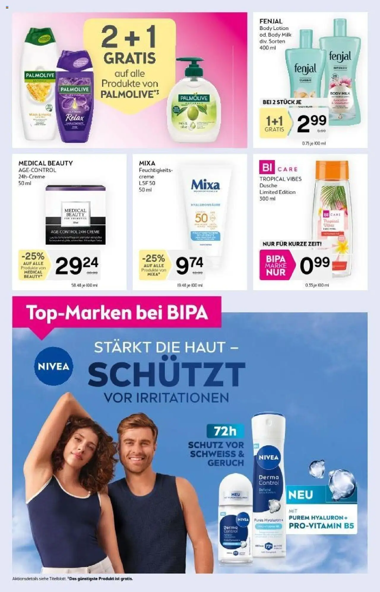 Bipa Flugblatt gültig ab 11.09.2025 | Seite: 4 | Produkte: Dusche, Milch, Creme