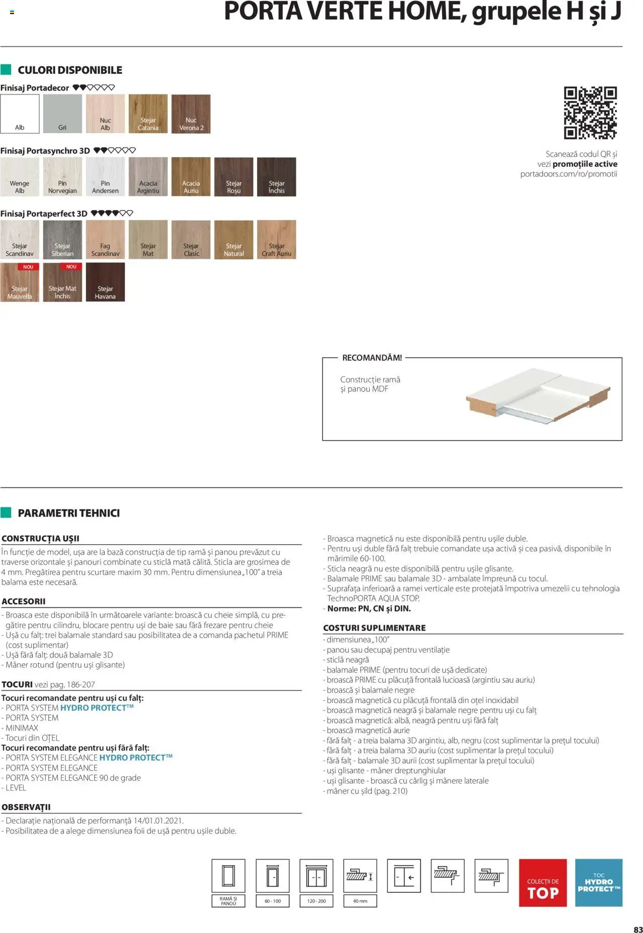 Catalog Proges – valabil de la 01.05.2025 | Pagină: 83 | Produse: Mâner, Traverse, Ușă