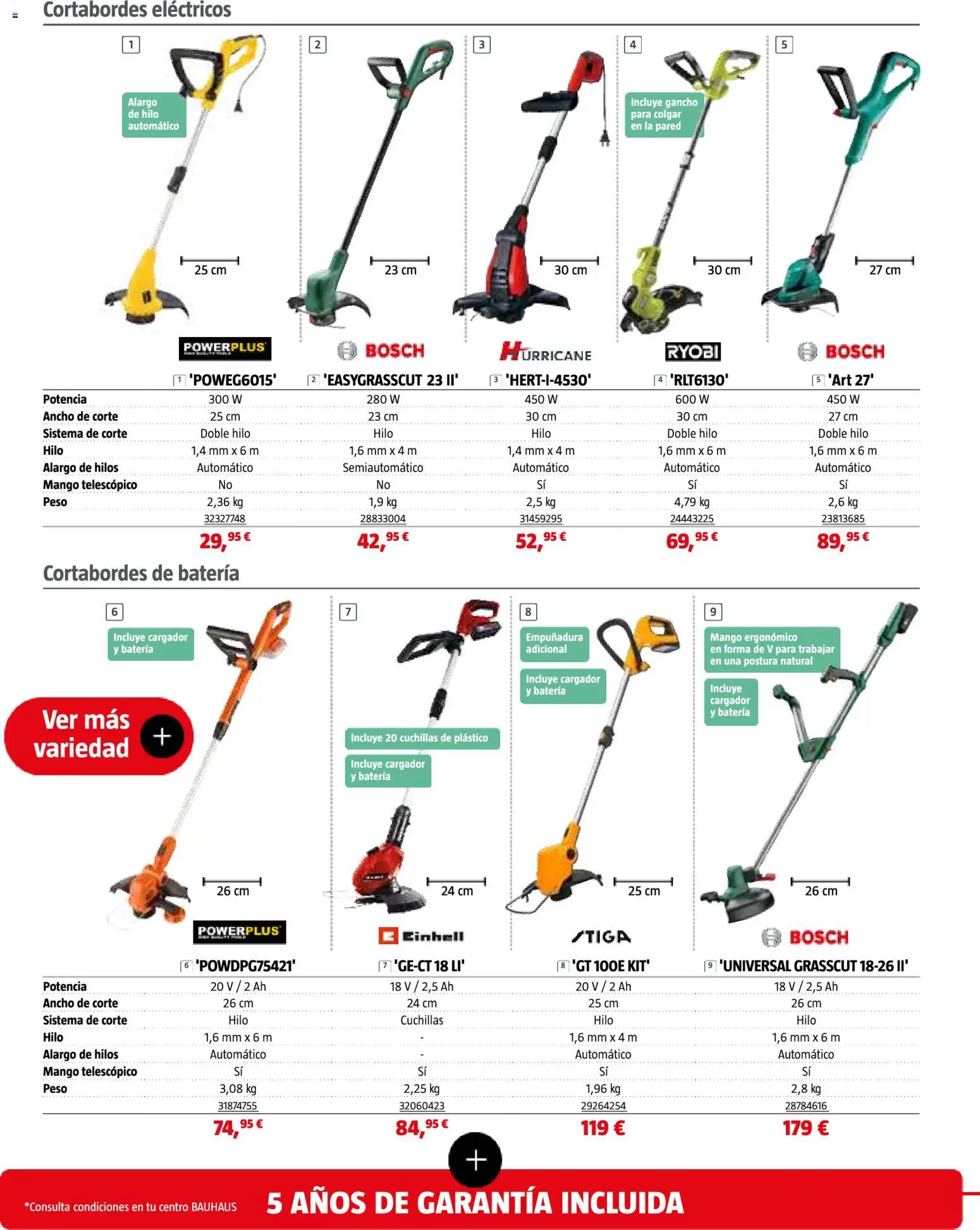 Bauhaus Jardín │ válido desde el 16.03.2026 | Página: 18 | Productos: Peso, Ρούτερ, Batería