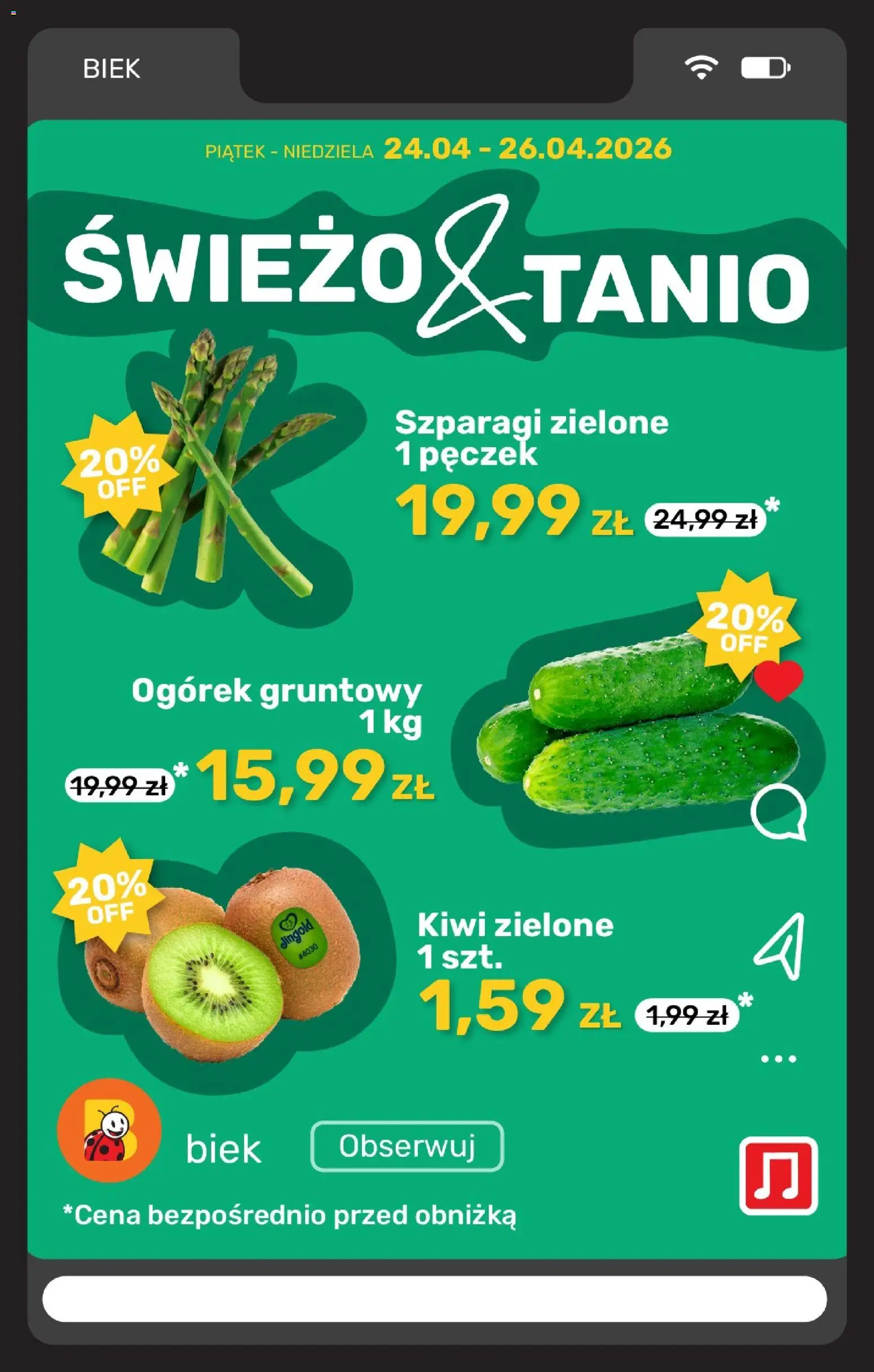 Biedronka gazetka - Biek od 26.04.2026 | Strona: 9