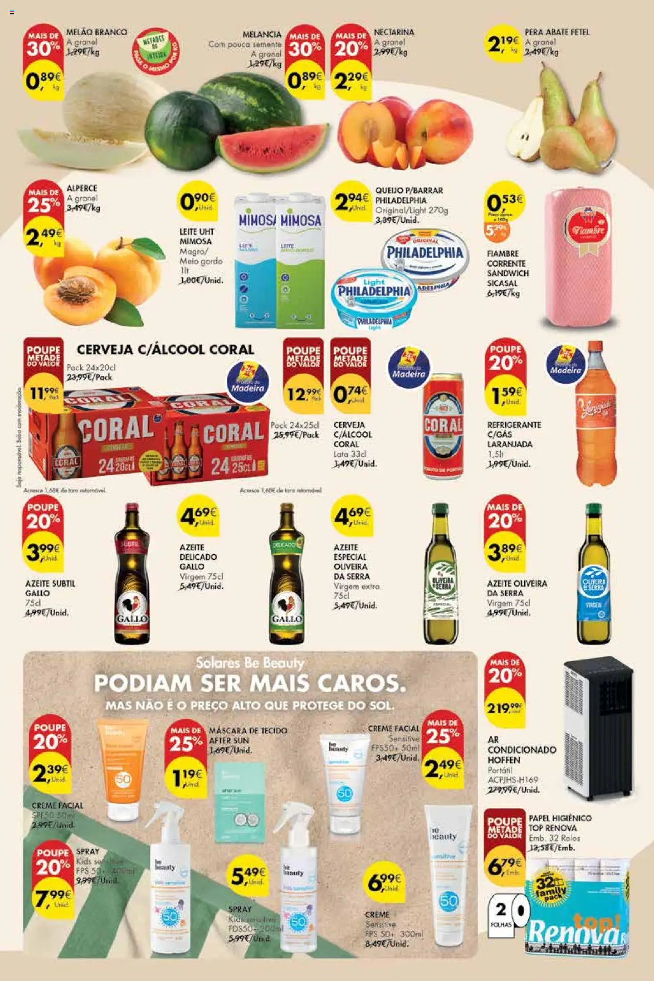 Pingo Doce Poupe este Fim de Semana Madeira │ válido de 08.08.2025 | Página: 2 | Produtos: Papel higiénico, Ar condicionado, Top, Soda