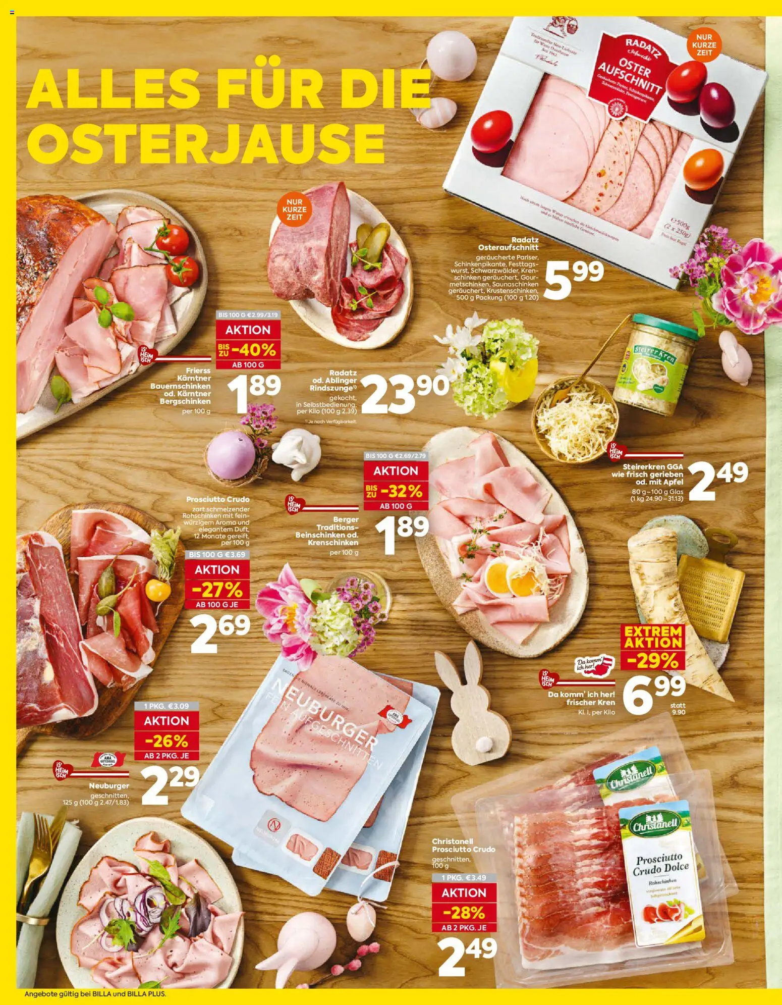 Billa Flugblatt - Steiermark gültig ab 26.03.2026 | Seite: 10 | Produkte: Schinken, Äpfel