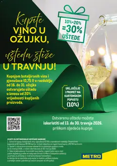 Metro - Kupite vino i ušteda stiže u travnju - Pregled kataloga iz trgovine Metro, vrijedi od 13.03.2026