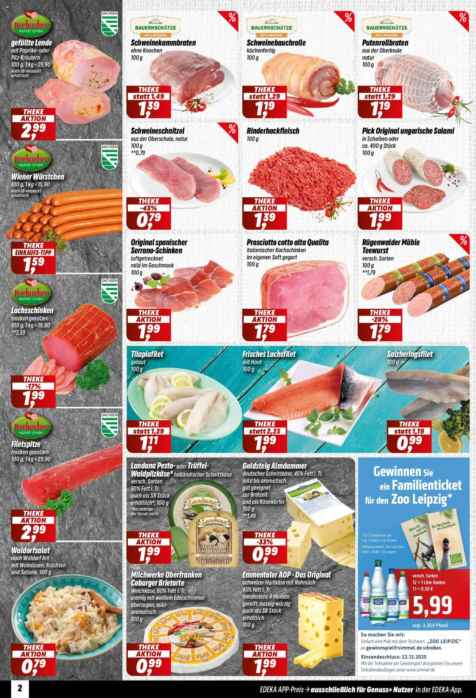 Simmel Prospekt 	 – gültig ab 15.12.2025 | Seite: 2 | Produkte: Mühle, Wiener wurstchen, Theke, Salami