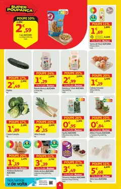 Pré-visualização Auchan folheto válido de 23.04.2026 | Página: 4 | Produtos: Agua, Tâmaras, Maça, Abóbora