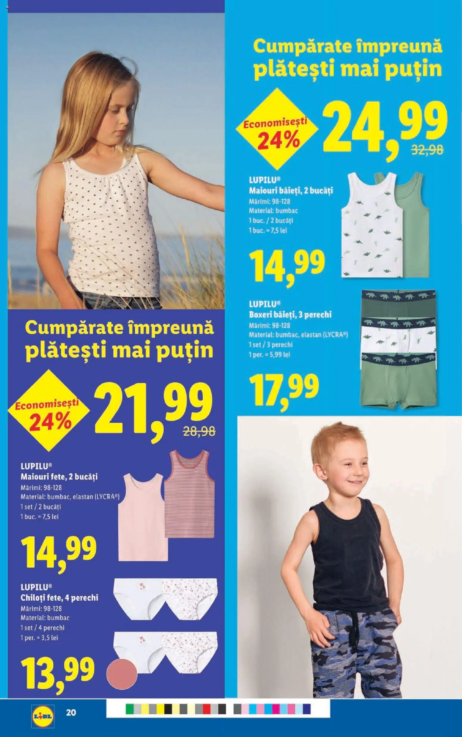 Noul catalog Lidl – valabil de la 16.02.2026 | Pagină: 20 | Produse: Chiloți, Boxeri