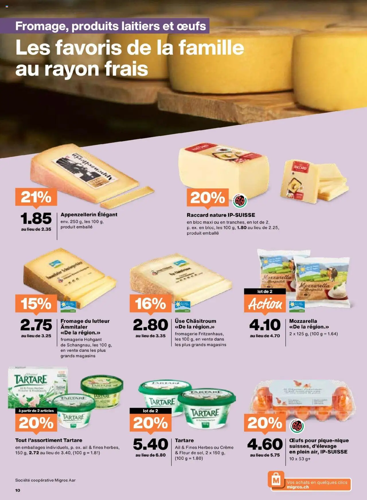 Migros Aktionen FR ab 26.08.2025 | Seite: 10 | Produkte: Creme