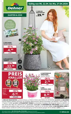 Dehner Prospekt 	 ab 22.04.2026 gültig