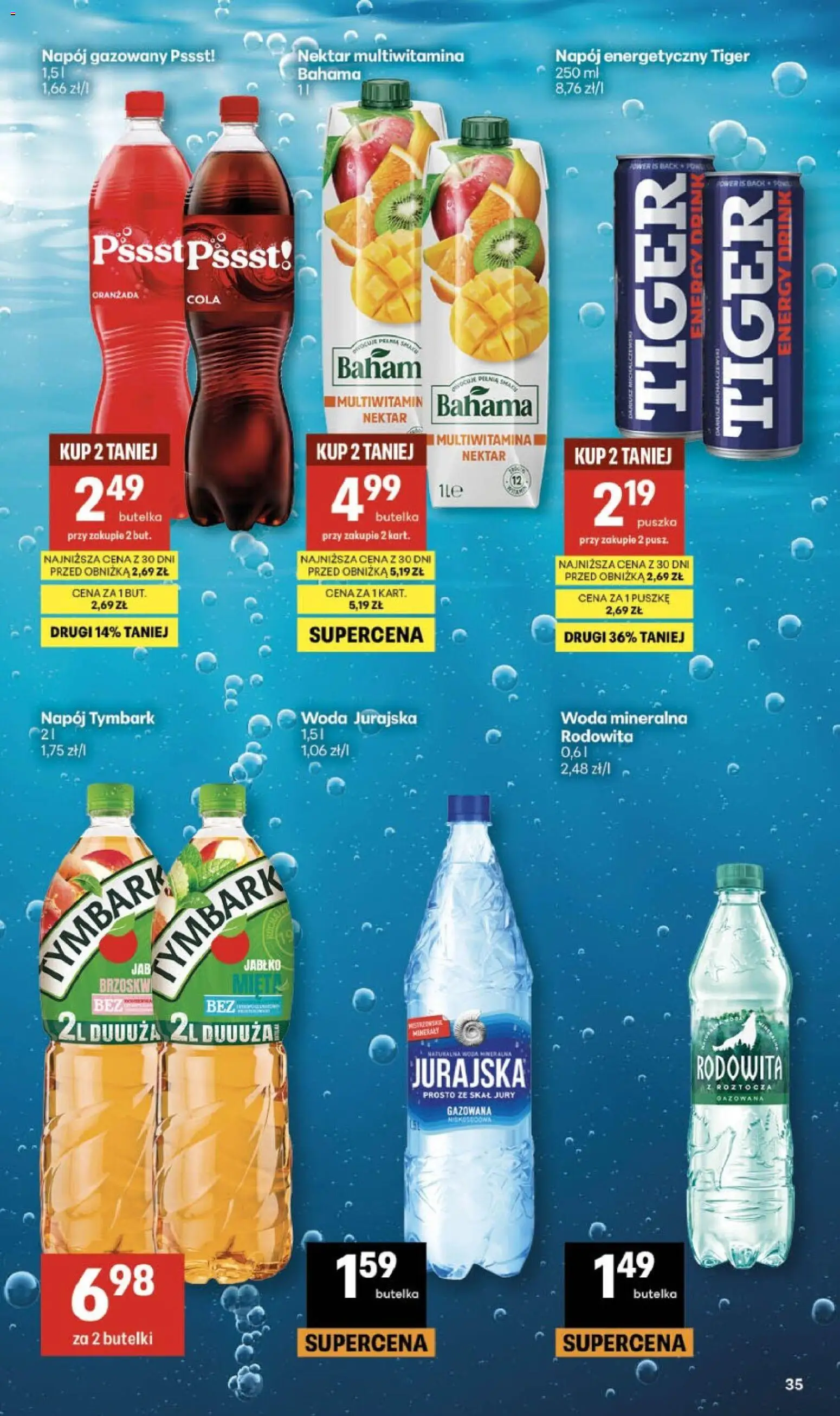 Delikatesy Centrum gazetka - Sklepy Własne od 26.03.2026 | Strona: 35 | Produkty: Woda