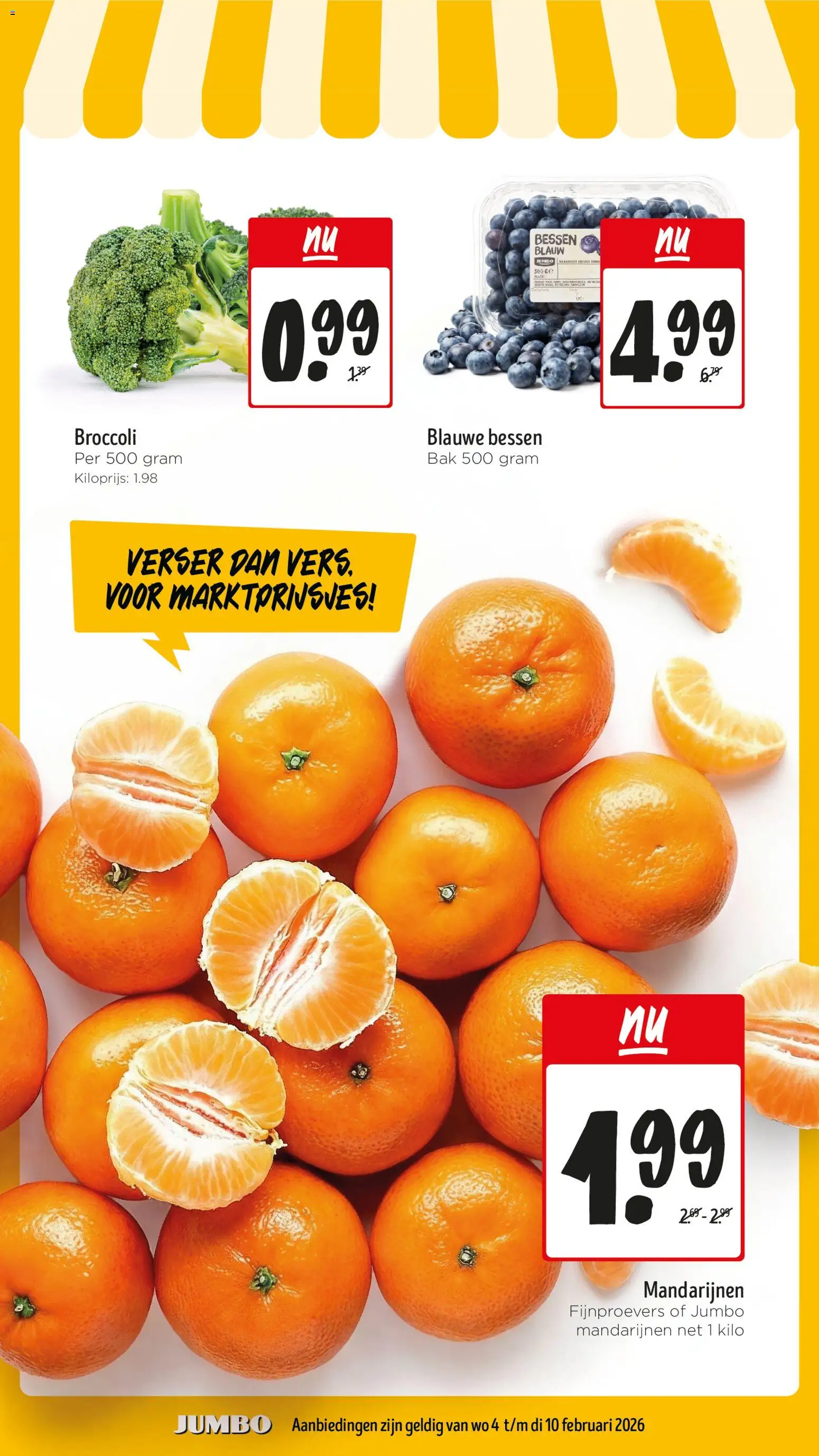 {H1} | Pagina: 3 | Producten: Broccoli, Mandarijnen