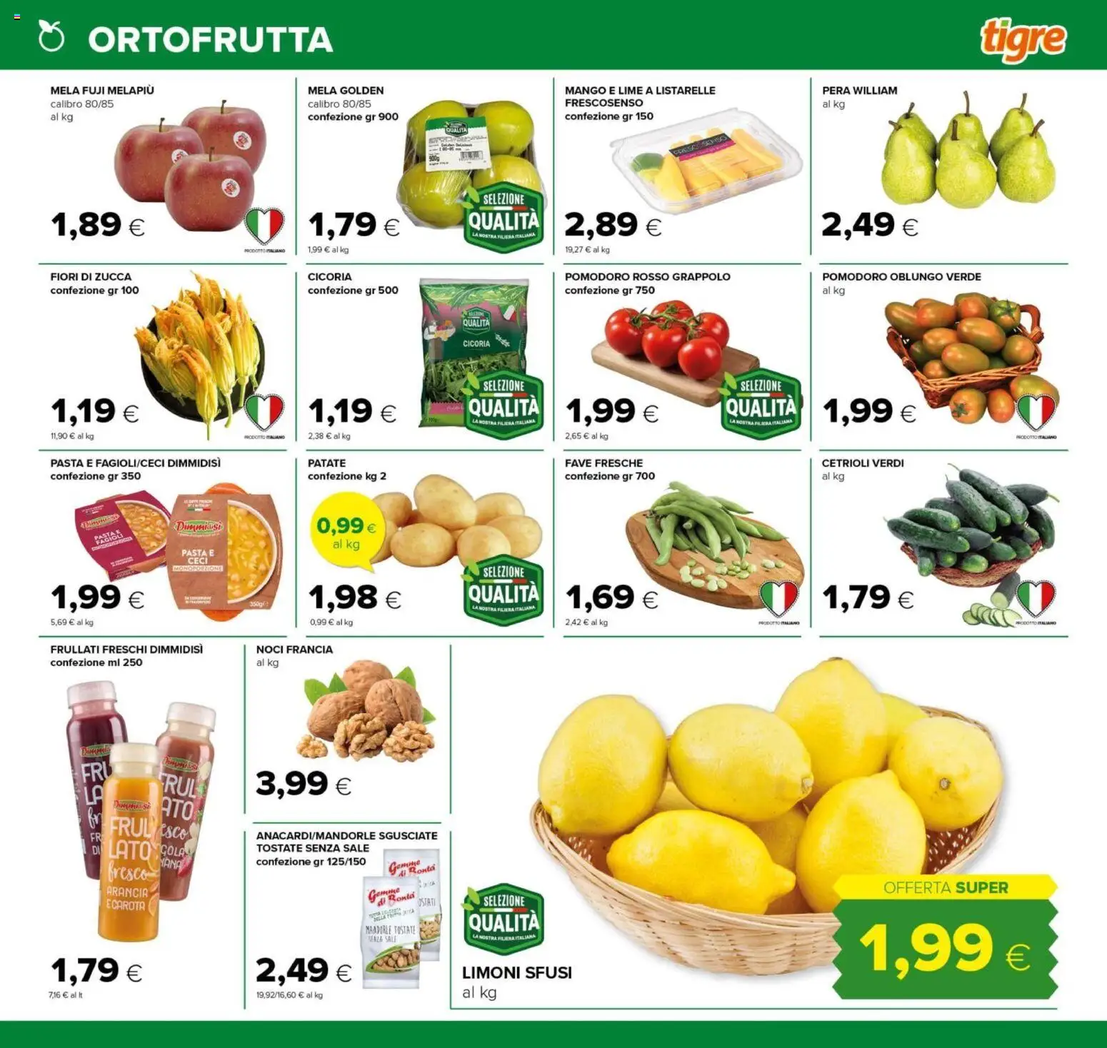 Volantino Tigre del 07.04.2026 | Pagina: 3 | Prodotti: Patate, Sale, Noci, Pera