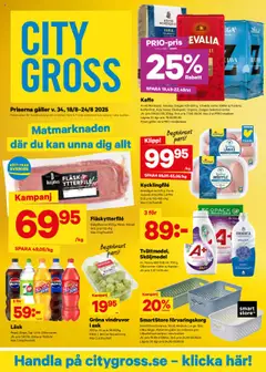 City Gross - erbjudanden - Förhandsvisning av reklamblad från butik City Gross aktuell från 18.08.2025