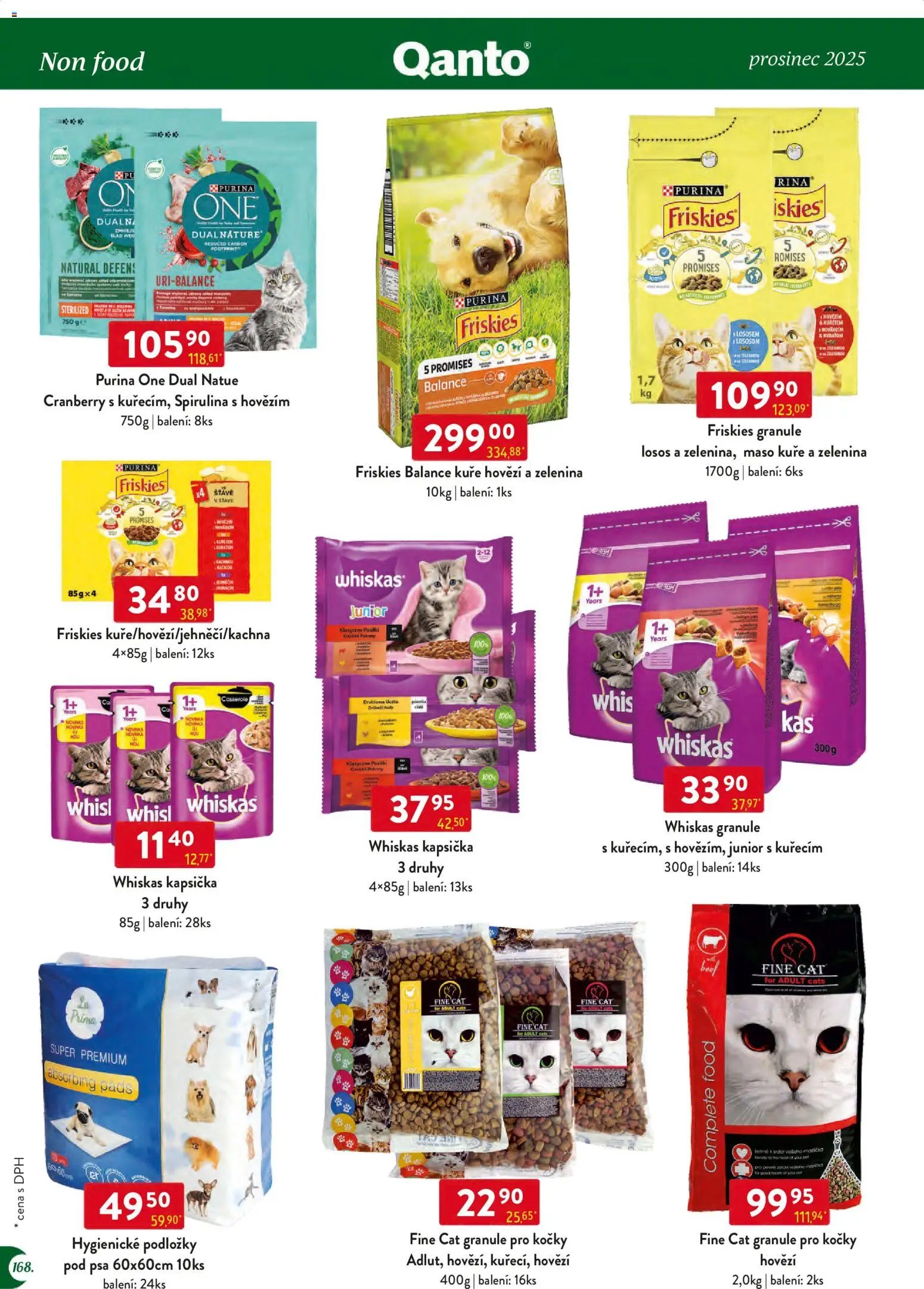Astur & Qanto leták - Velkoobchod 12/2025 od 01.12.2025 | Strana: 168 | Produkty: Purina, Whiskas, Losos, Purina one