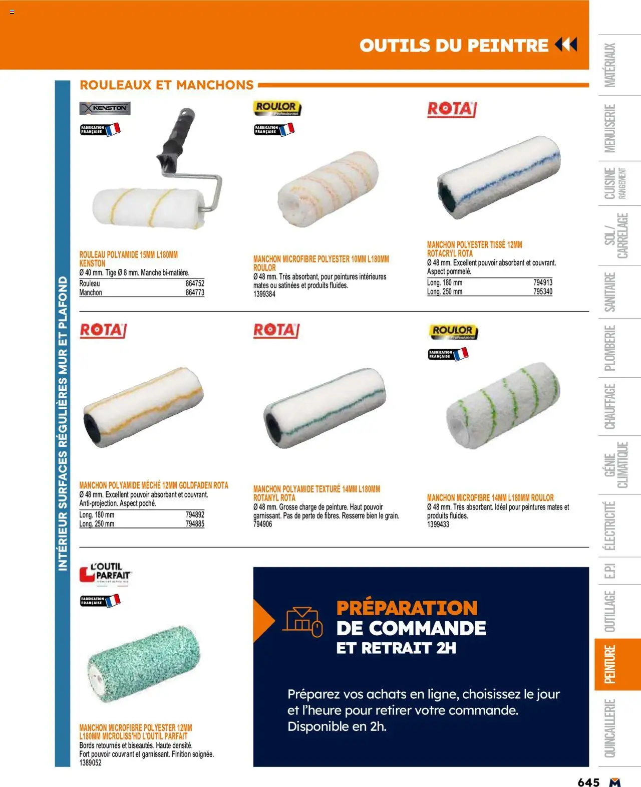  | Page: 645 | Produits: Rouleau