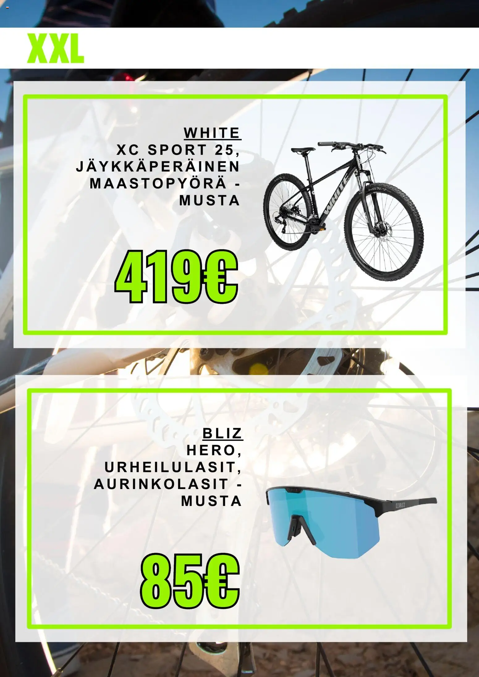 XXL tarjoukset – voimassa 06.03.2026 alkaen | Sivu: 2 | Tuotteet: Maastopyörä, Aurinkolasit