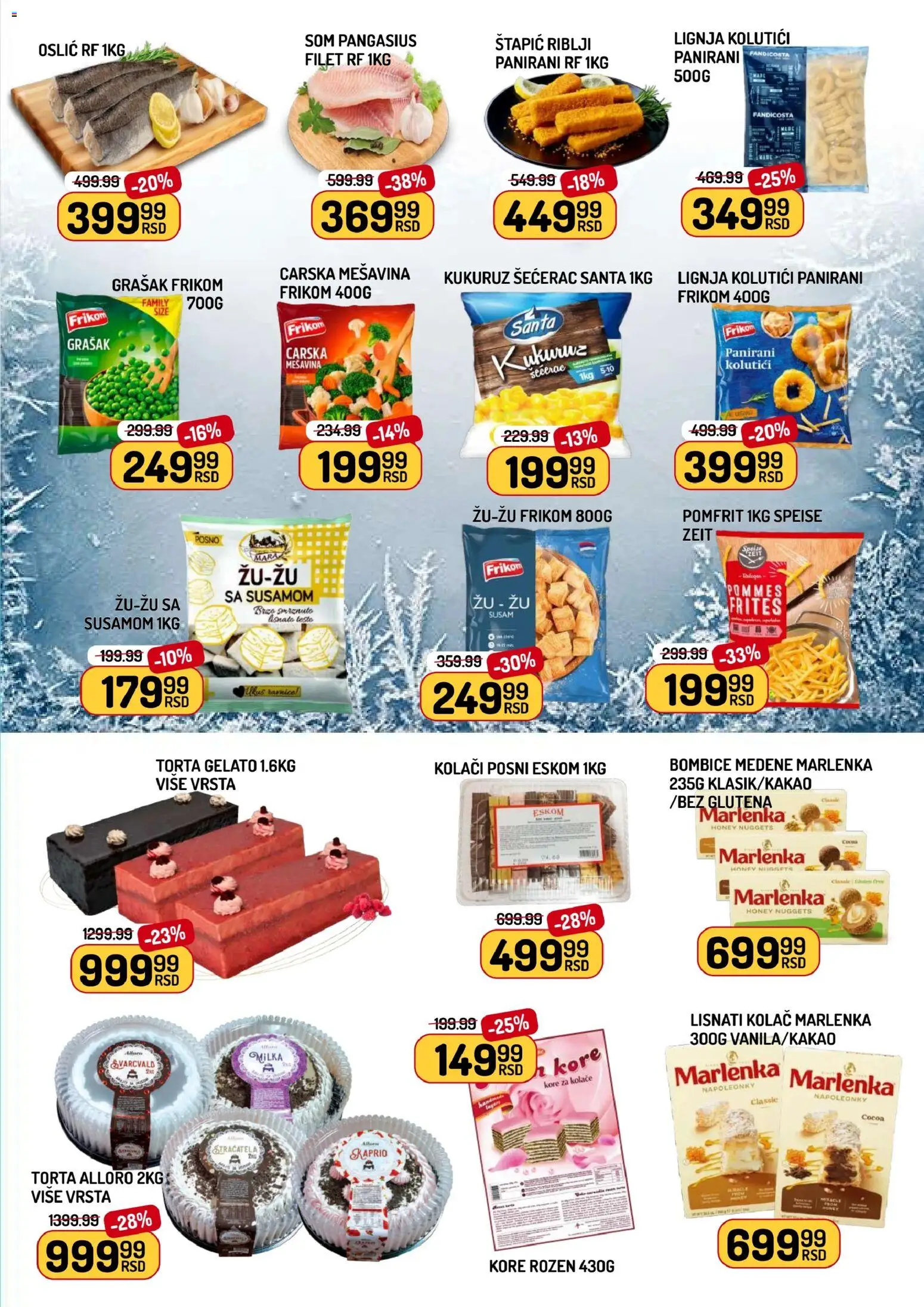 Aman katalog - važi od 12.12.2025 | Strana: 5 | Proizvode: Kolač, Oslić, Pomfrit, Torta