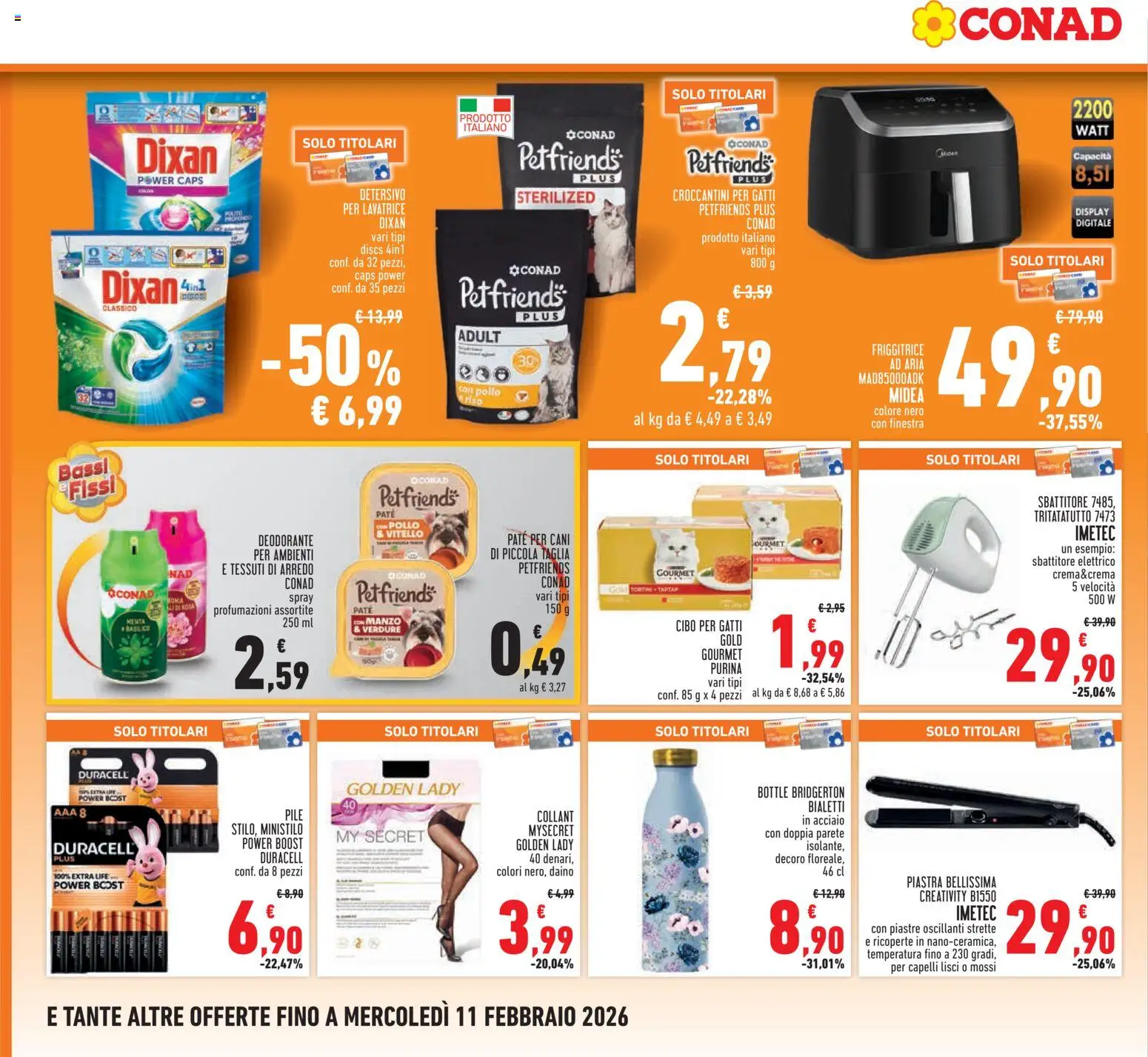 Volantino Conad del 29.01.2026 | Pagina: 22 | Prodotti: Deodorante, Riso, Sbattitore, Mixer