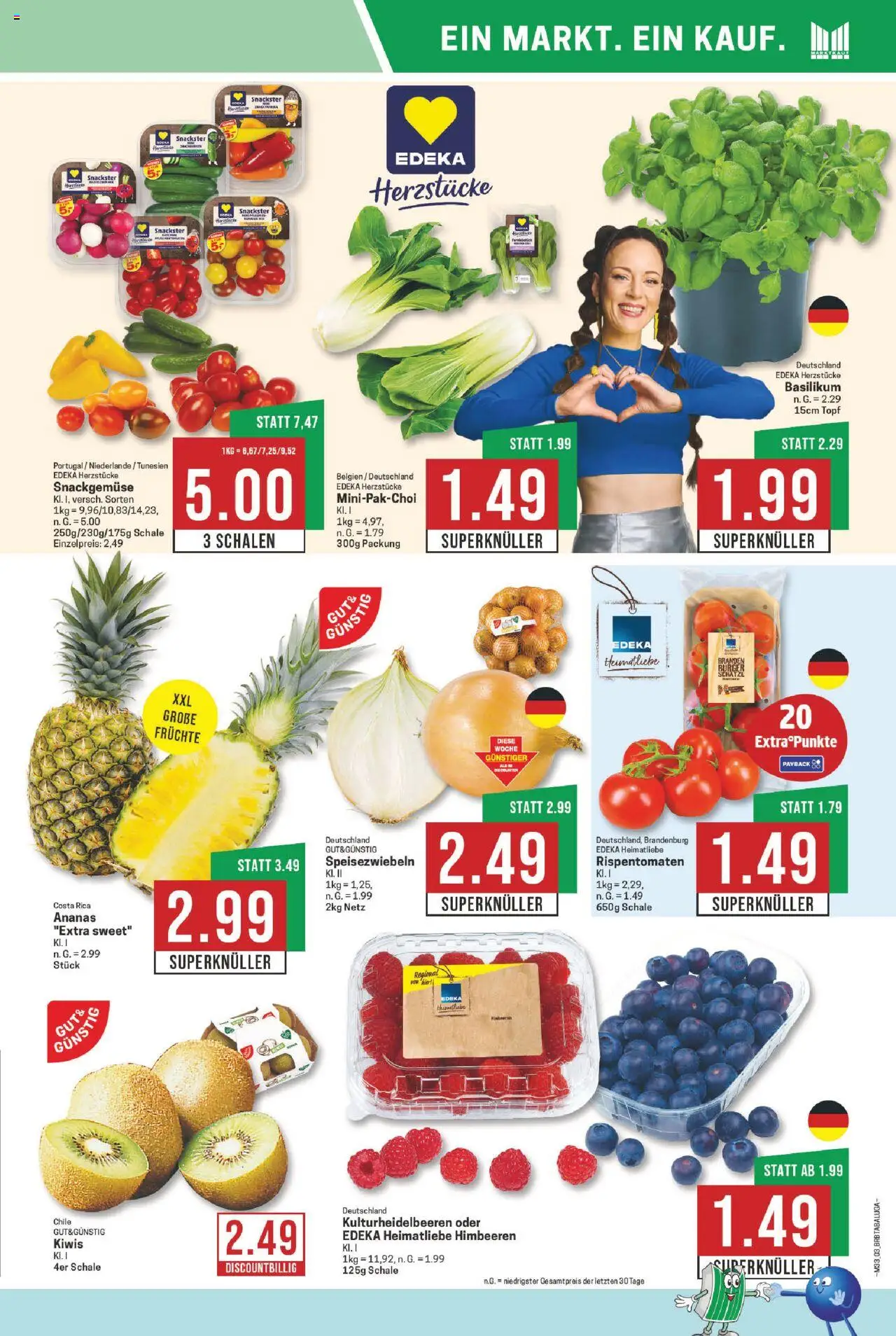 Marktkauf Prospekt 	 - gültig ab dem 11.08.2025 | Seite: 3 | Produkte: Himbeeren, Ananas