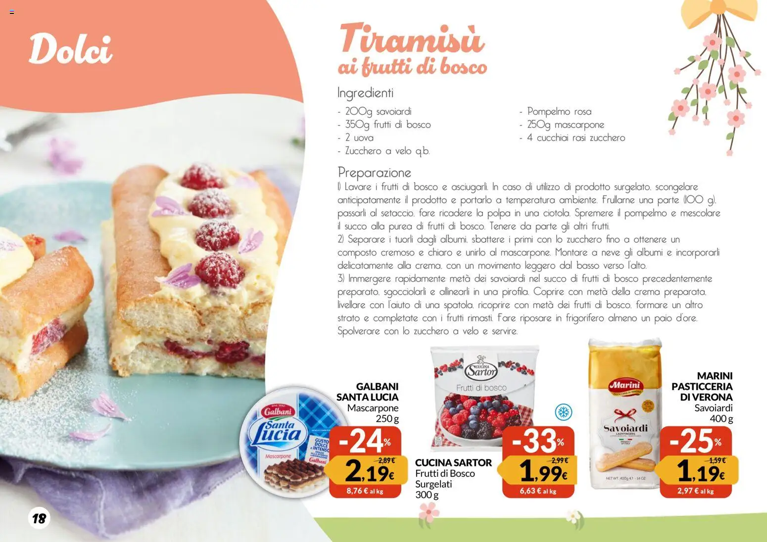 Volantino Galassia del 12.03.2026 | Pagina: 18 | Prodotti: Uova, Succo, Frigorifero, Savoiardi