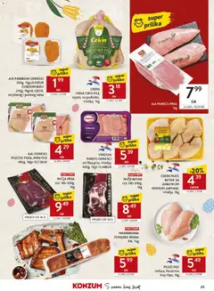 AIA ODRESCI PILEĆEG FILEA, MINI FILE, 400g, 1kg=10,73EUR - Pregled kataloga iz trgovine Konzum, vrijedi od 25.03.2026 | Stranica: 25