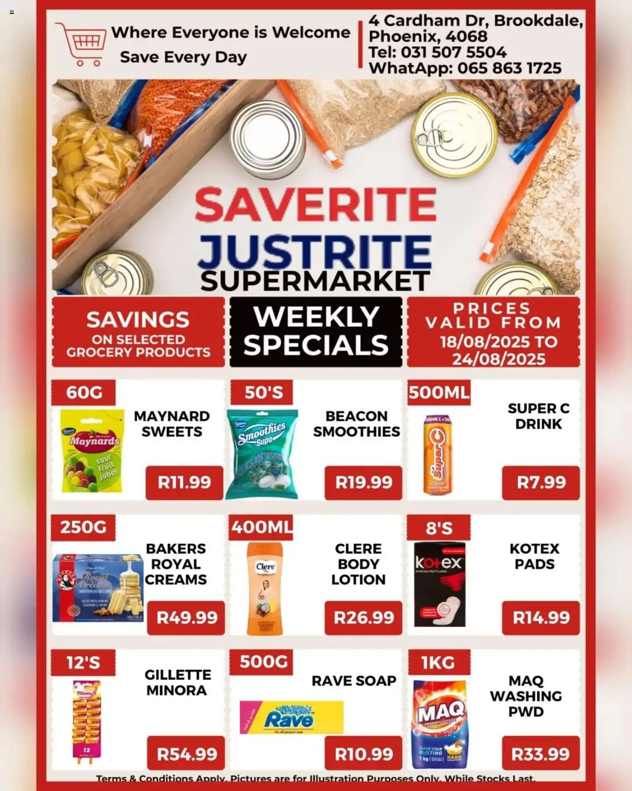 Saverite Specials │ valid from 18.08.2025 | Page: 6 | Products: Sweets, Pads, Biscuits, Soap