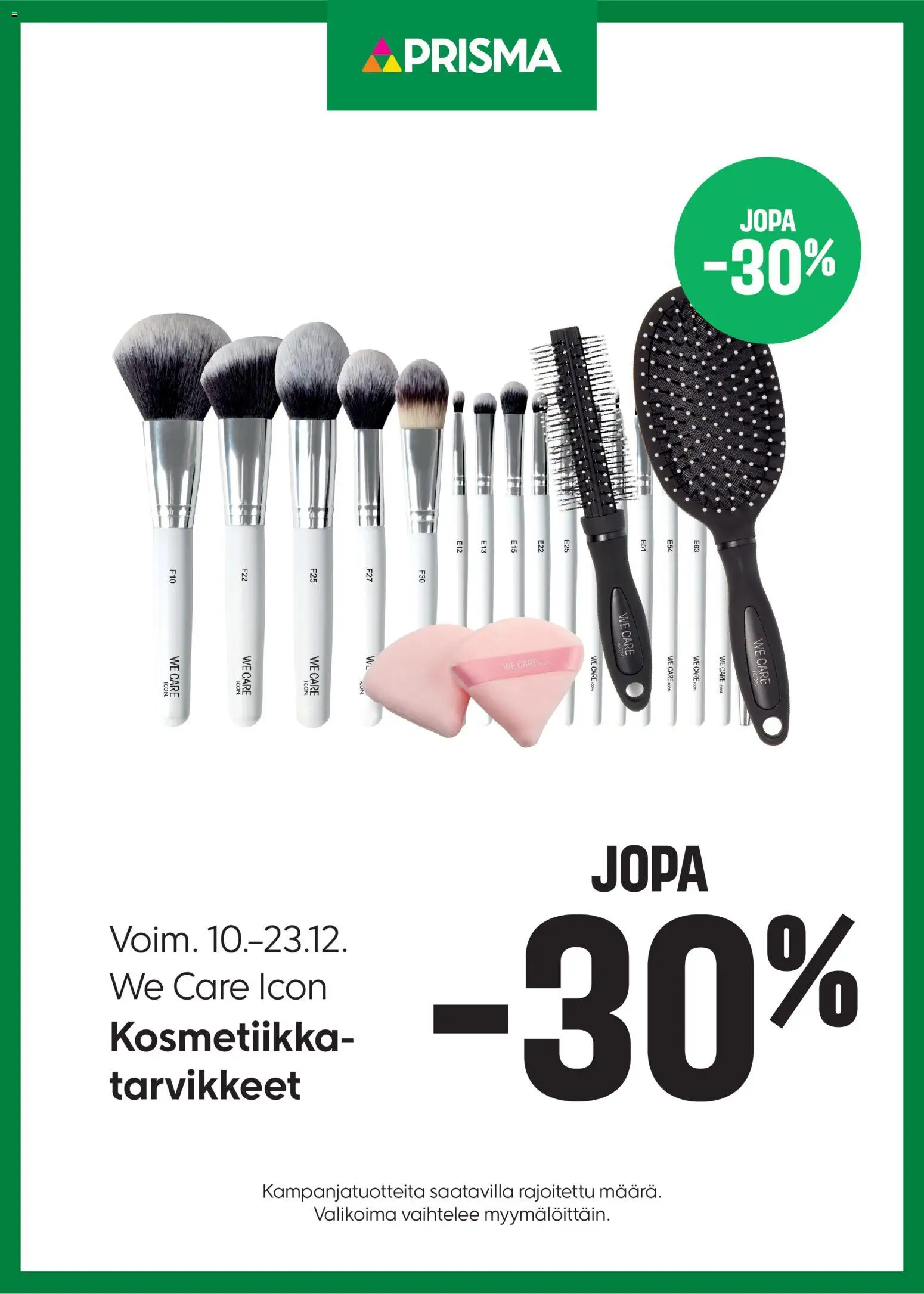 Prisma tarjoukset We Care Icon – voimassa 10.12.2025 alkaen | Sivu: 1