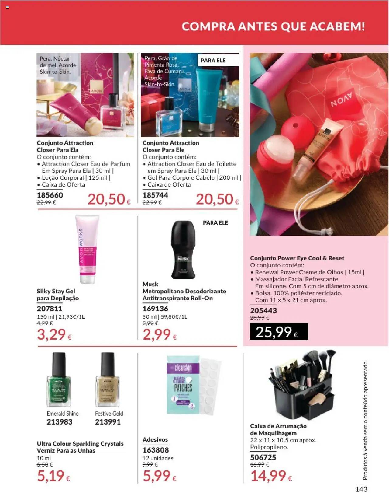 Catálogo Avon Campanha 8 │ válido de 01.08.2025 | Página: 143 | Produtos: Pimenta, Desodorizante, Caixa, Creme
