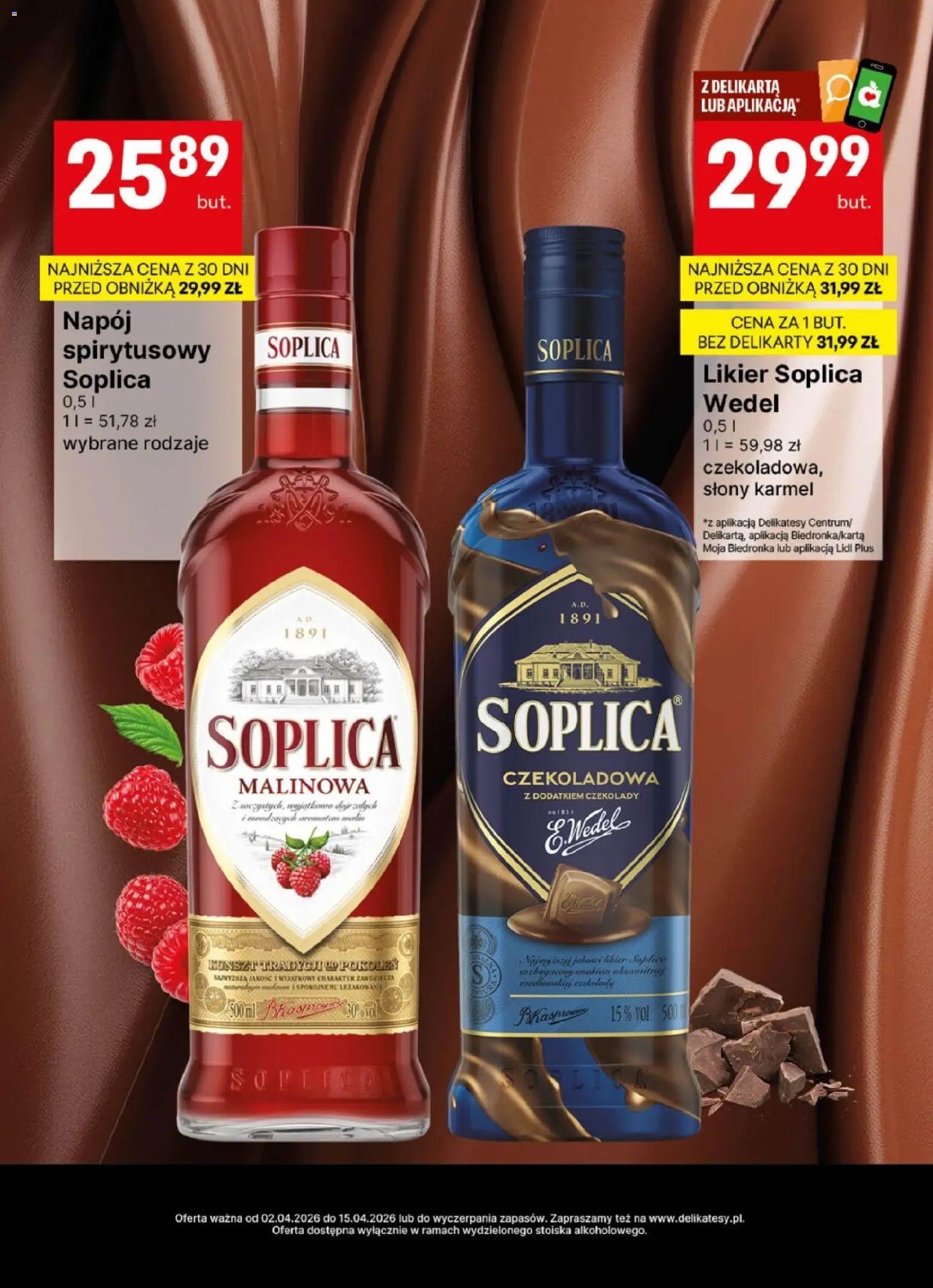 Delikatesy Centrum gazetka - DeliBarek od 02.04.2026 | Strona: 12 | Produkty: Czekolady, Czekoladowa, Delikatesy