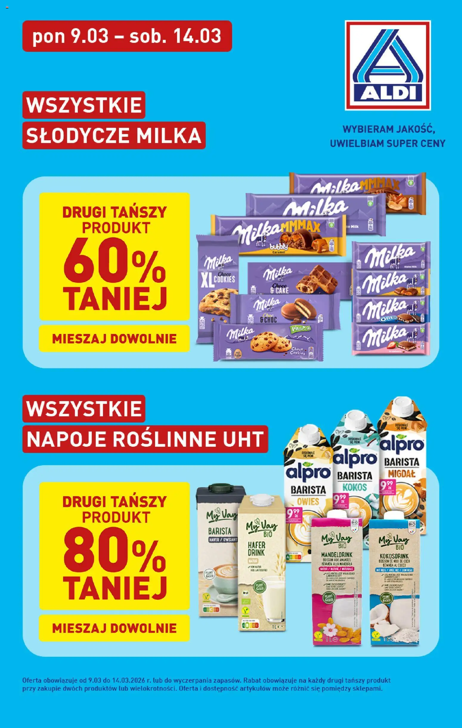 Aldi Polsko leták - Oferta weekendowa od 12.03.2026 | Strana: 6 | Produkty: Milka, Kokos, Alpro