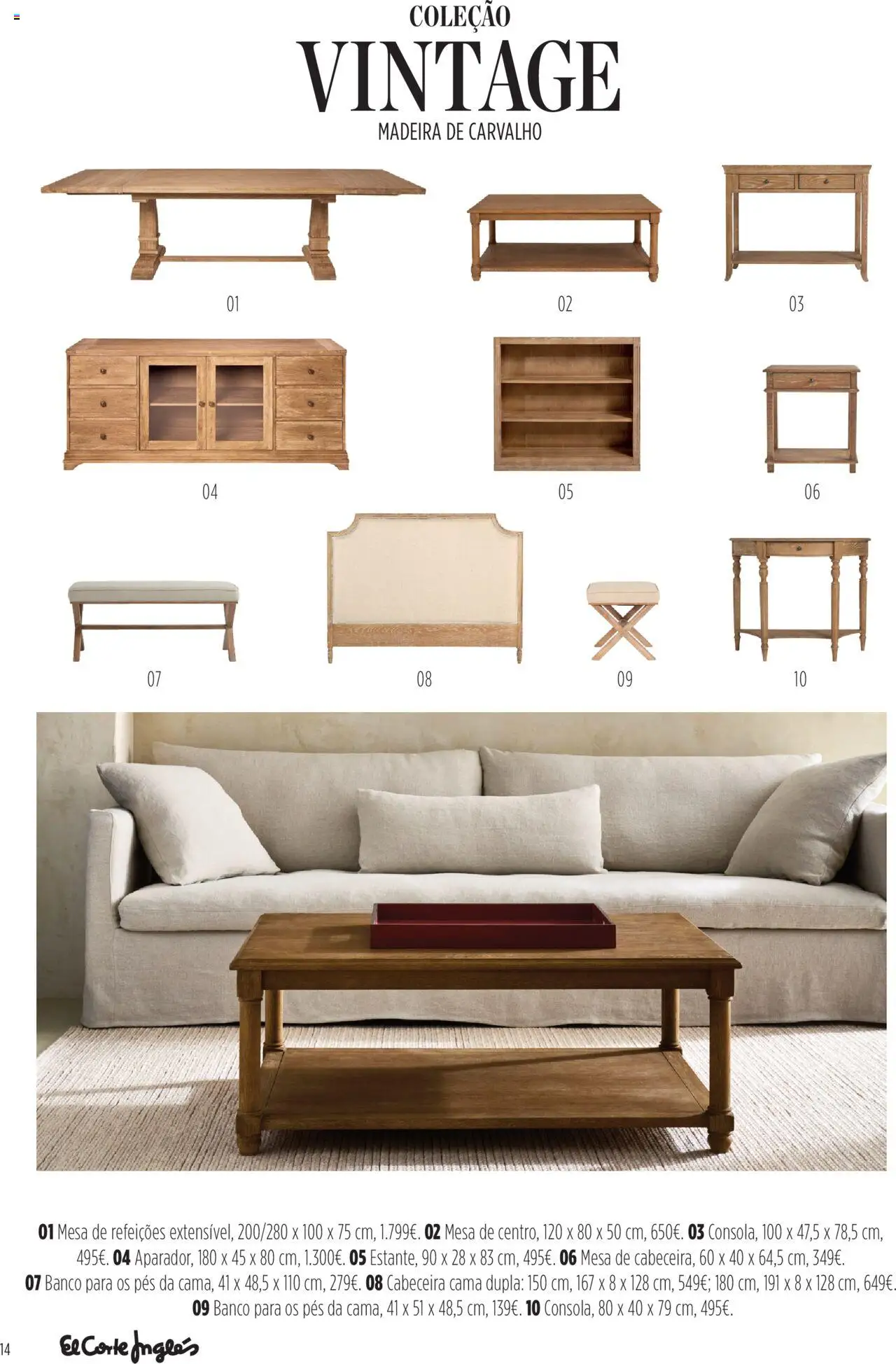 El Corte Ingles folheto │ válido de 29.04.2025 | Página: 14 | Produtos: Banco, Cama, Mesa