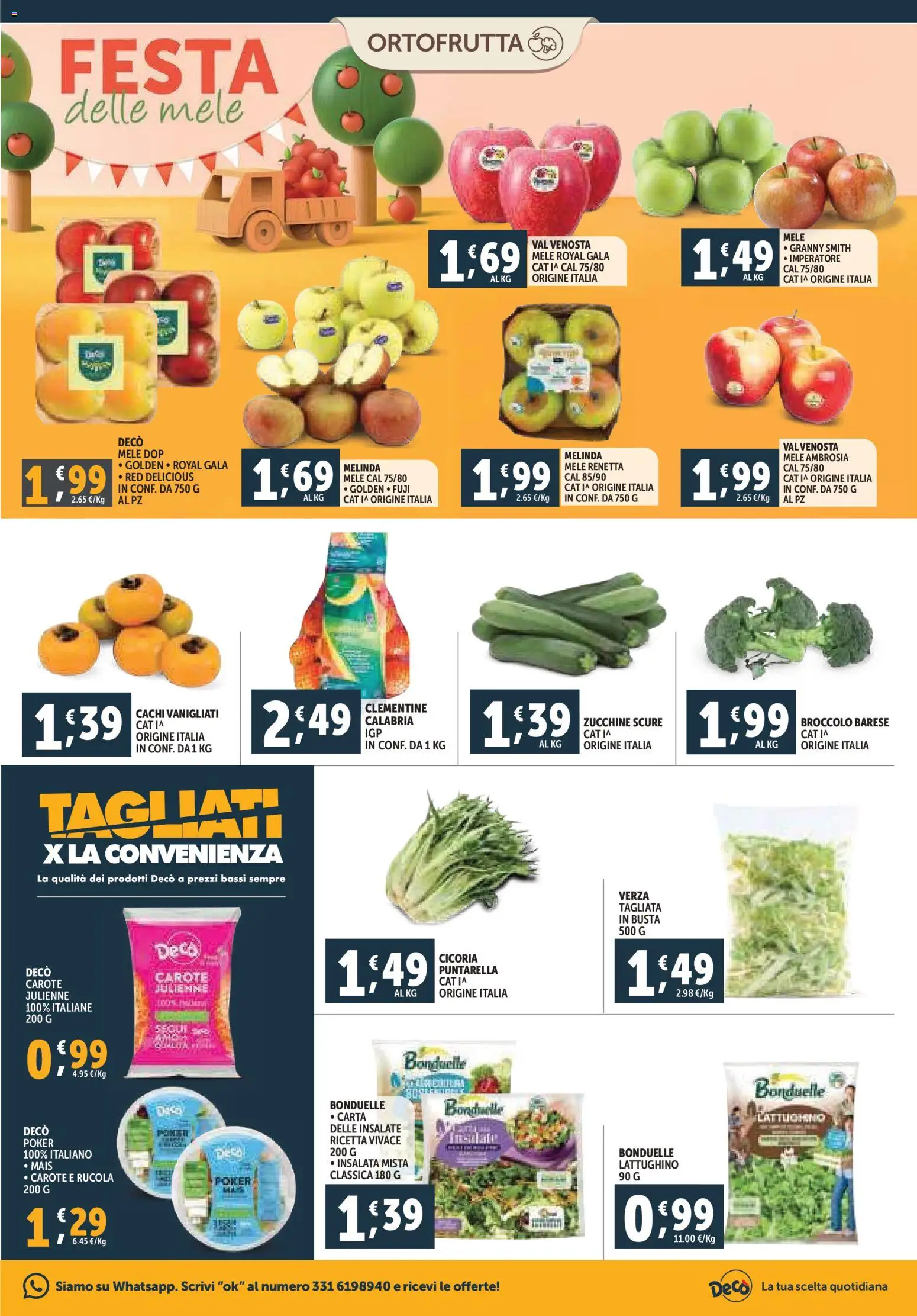 Volantino Decò del 07.11.2025 | Pagina: 7 | Prodotti: Mele, Insalata, Cachi, Mais