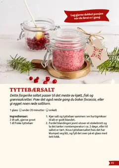 Forhåndsvisning av Joker Julens Søte Gleder gyldig fra 27.11.2025 | Side: 45 | Produkter: Tyttebær, Суміш дитяча, Strandväska, Glass