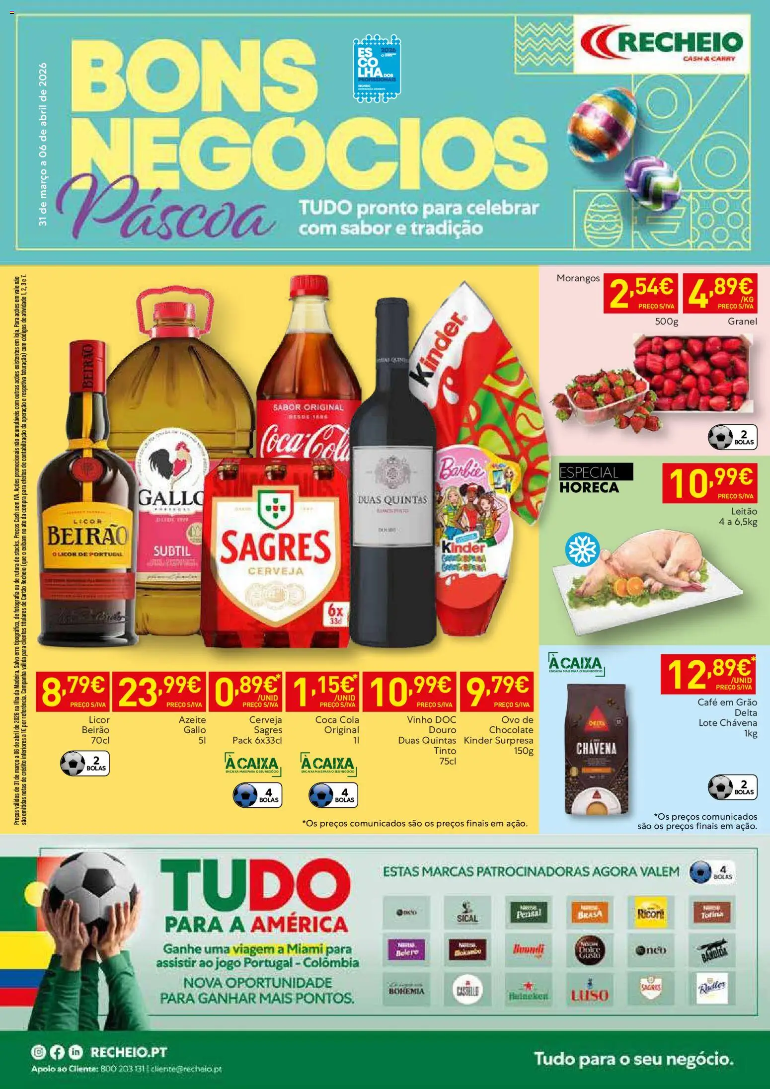 Recheio - Bons Negócios Madeira │ válido de 31.03.2026 | Página: 1 | Produtos: Azeite, Chocolate, Vinho, Cerveja
