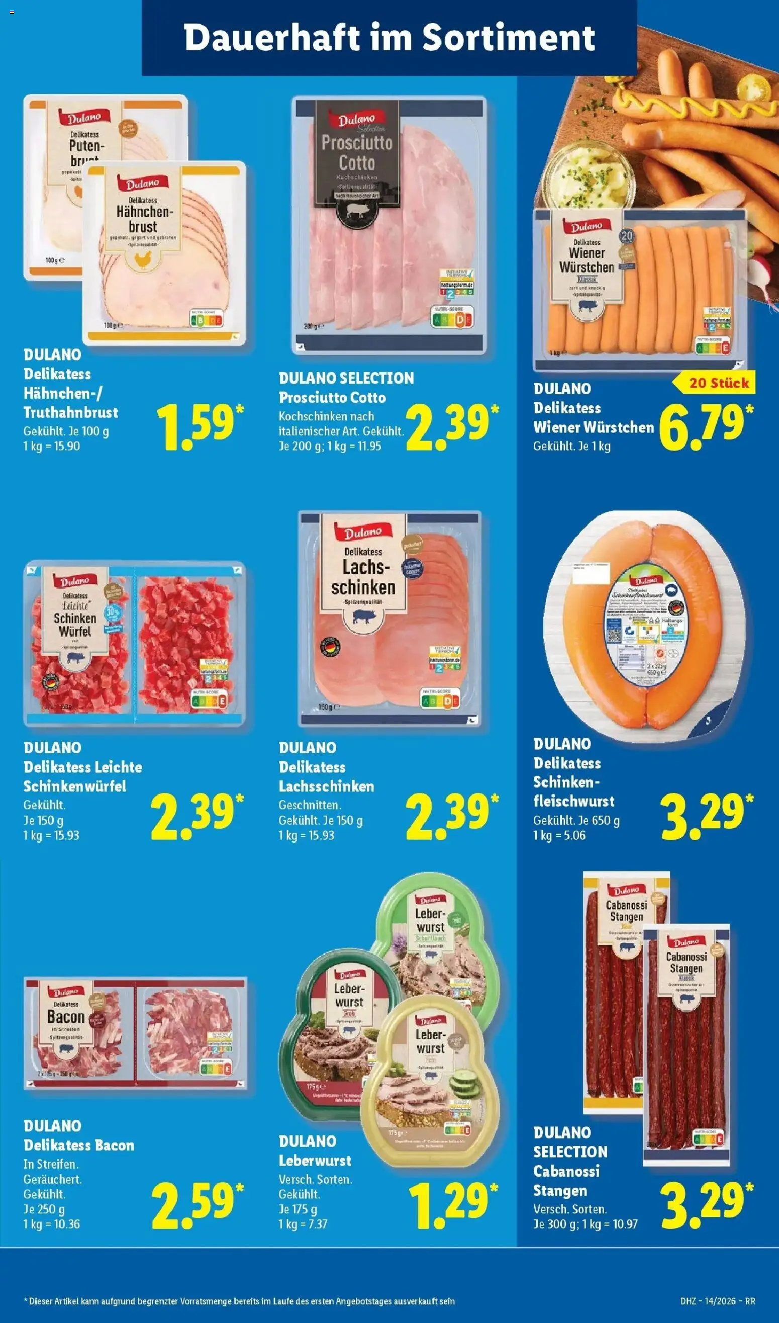 Lidl Prospekt Bergisch Gladbach – gültig ab 30.03.2026 | Seite: 31 | Produkte: Hahnchen, Wiener wurstchen, Wurst, Schinken