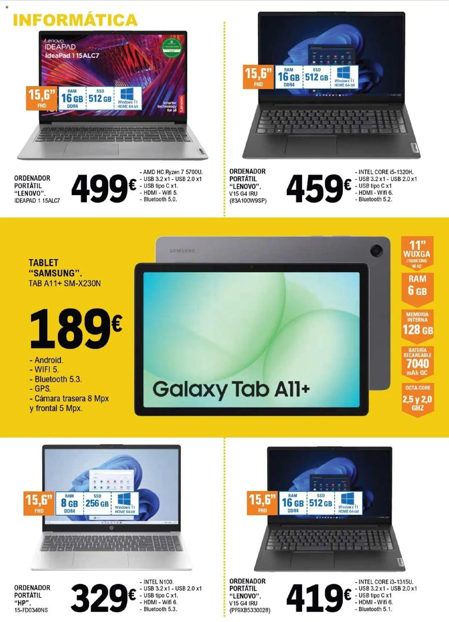 E.Leclerc folleto Salamanca │ válido desde el 04.03.2026 | Página: 13 | Productos: Tablet, Ordenador, Cámara, Batería