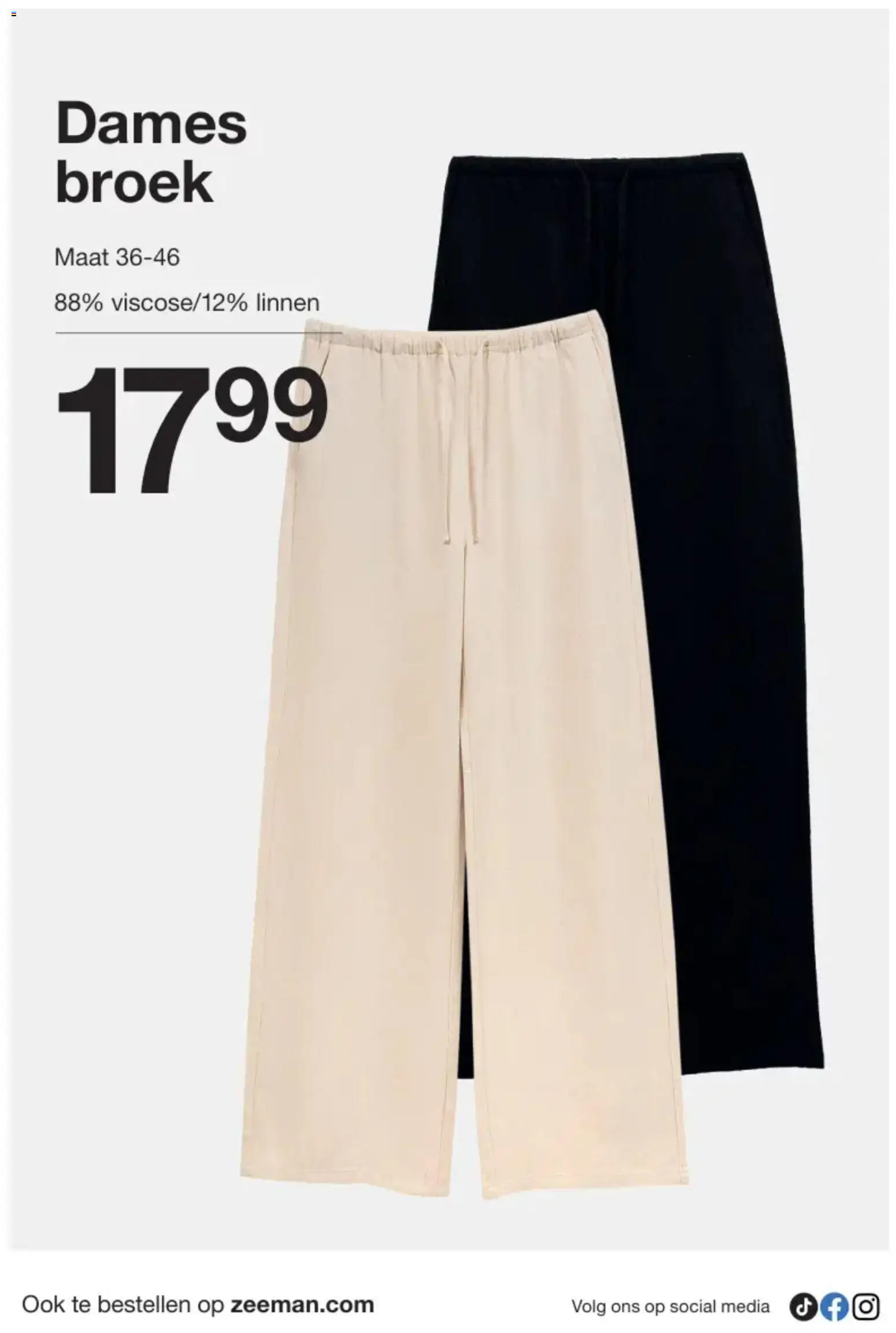 {H1} | Pagina: 16 | Producten: Broek