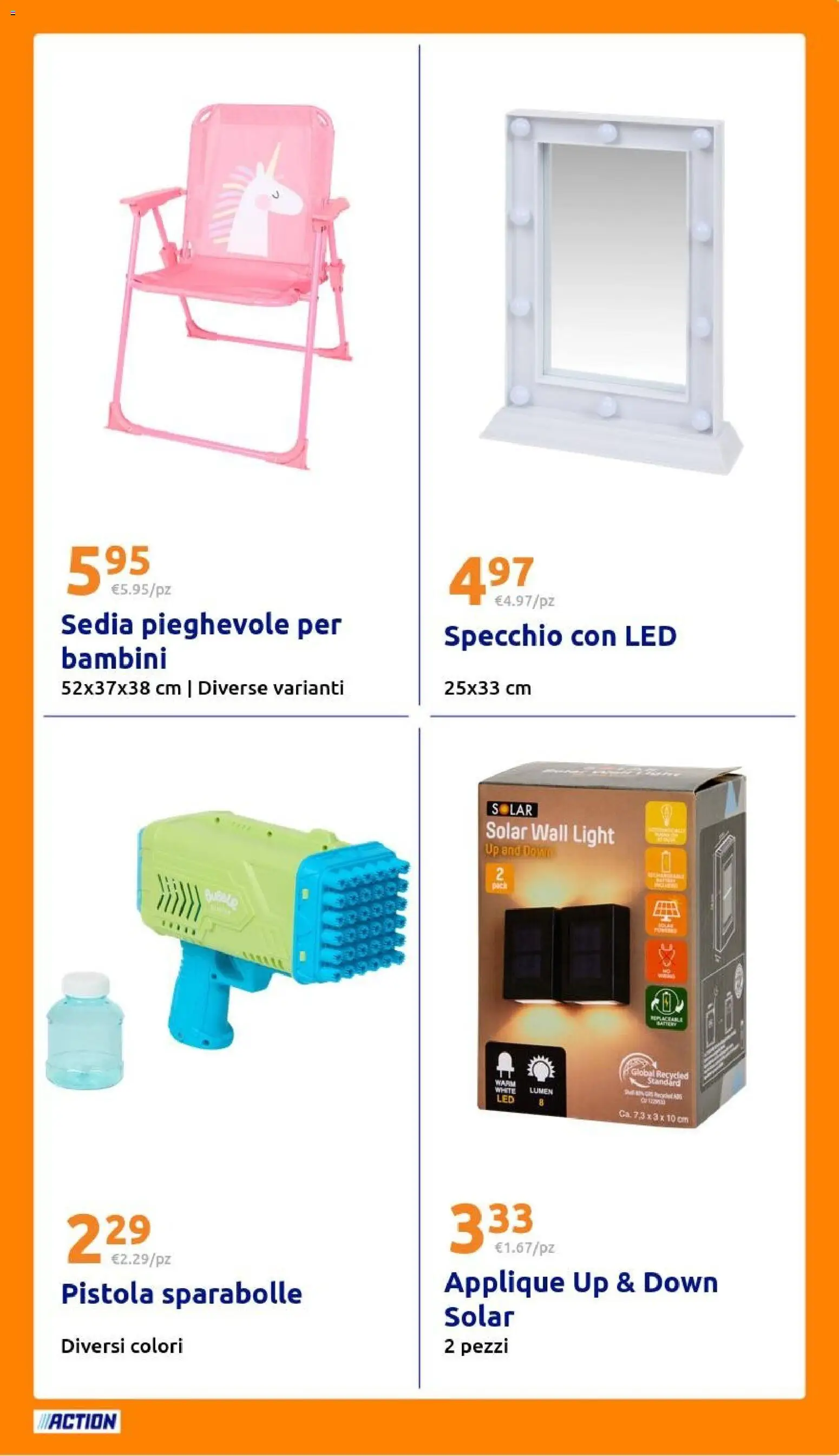 Volantino Action del 04.03.2026 | Pagina: 29 | Prodotti: Sedia, Specchio