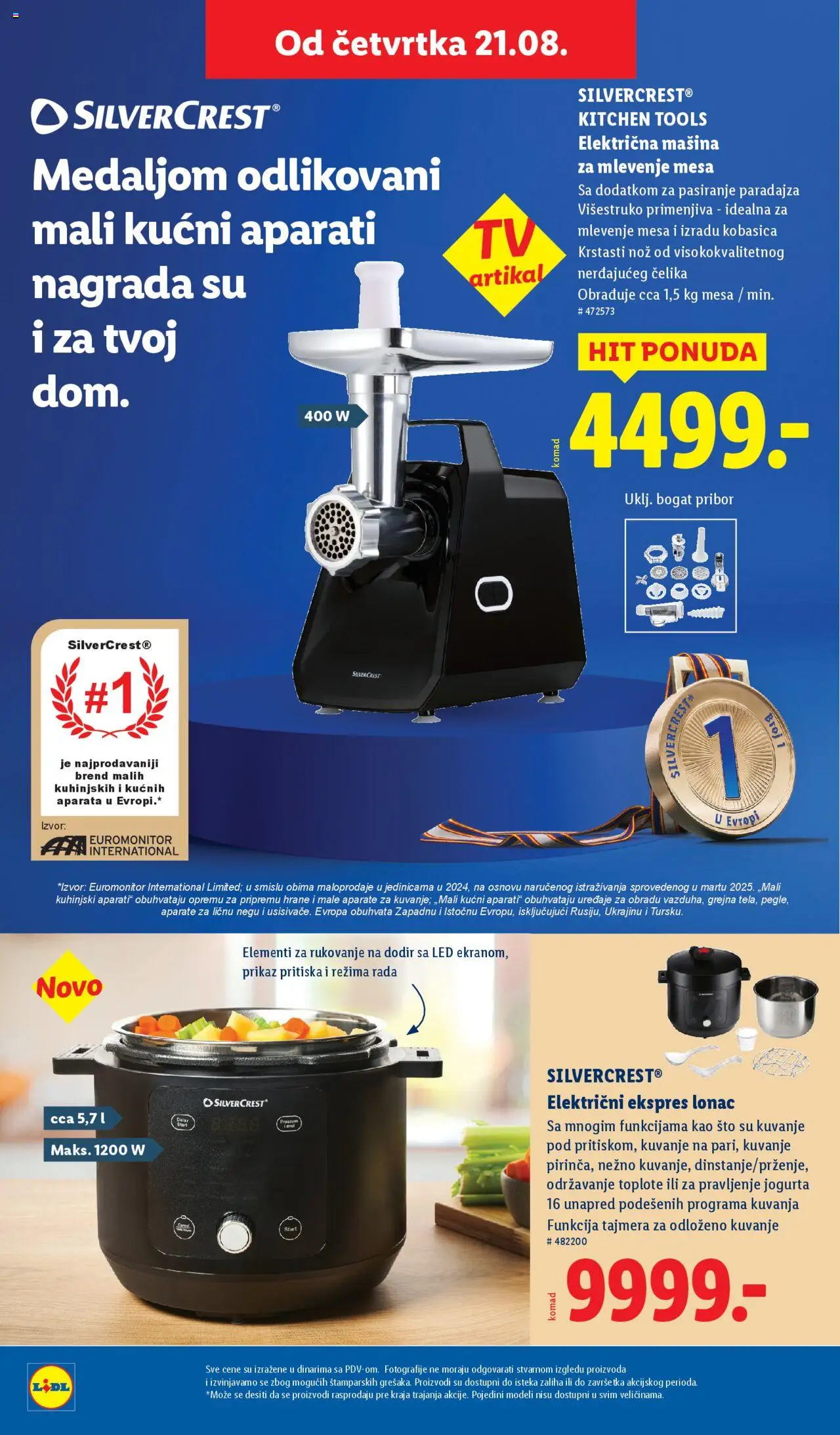 Lidl katalog - važi od 21.08.2025 | Strana: 2 | Proizvode: Silvercrest, Sto, Nož, Kobasica