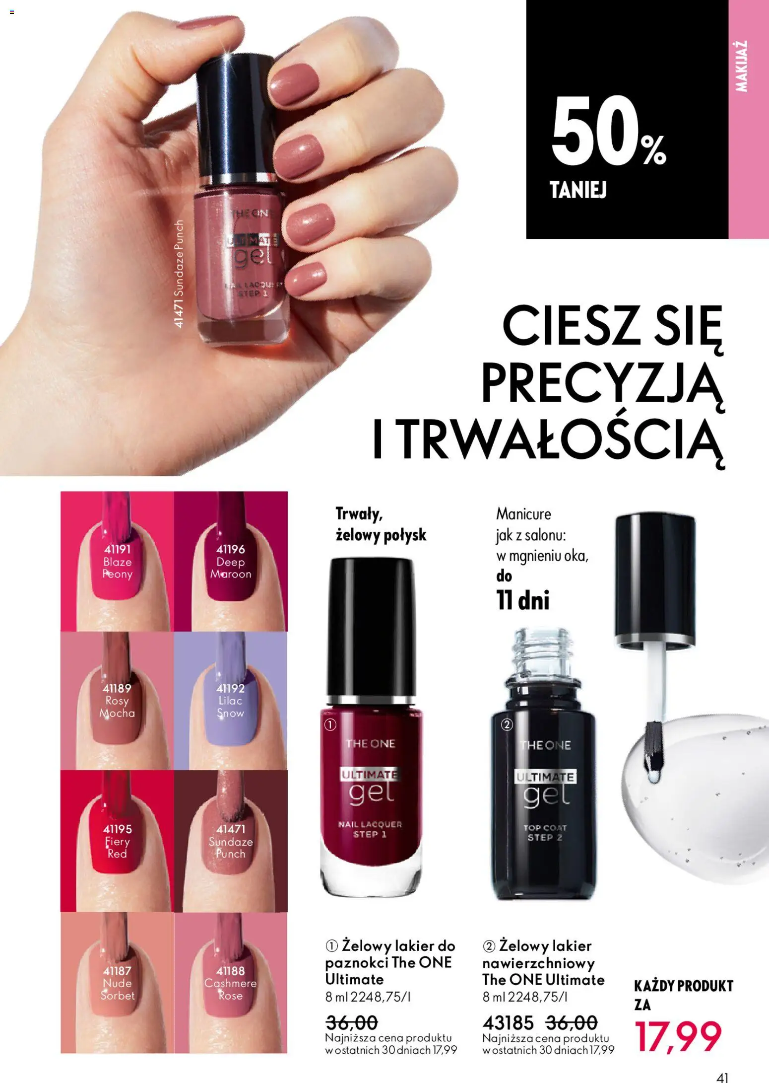 Oriflame Katalog 1 2026 od 24.12.2025 | Strona: 41 | Produkty: Top, Sorbet, Makijaż
