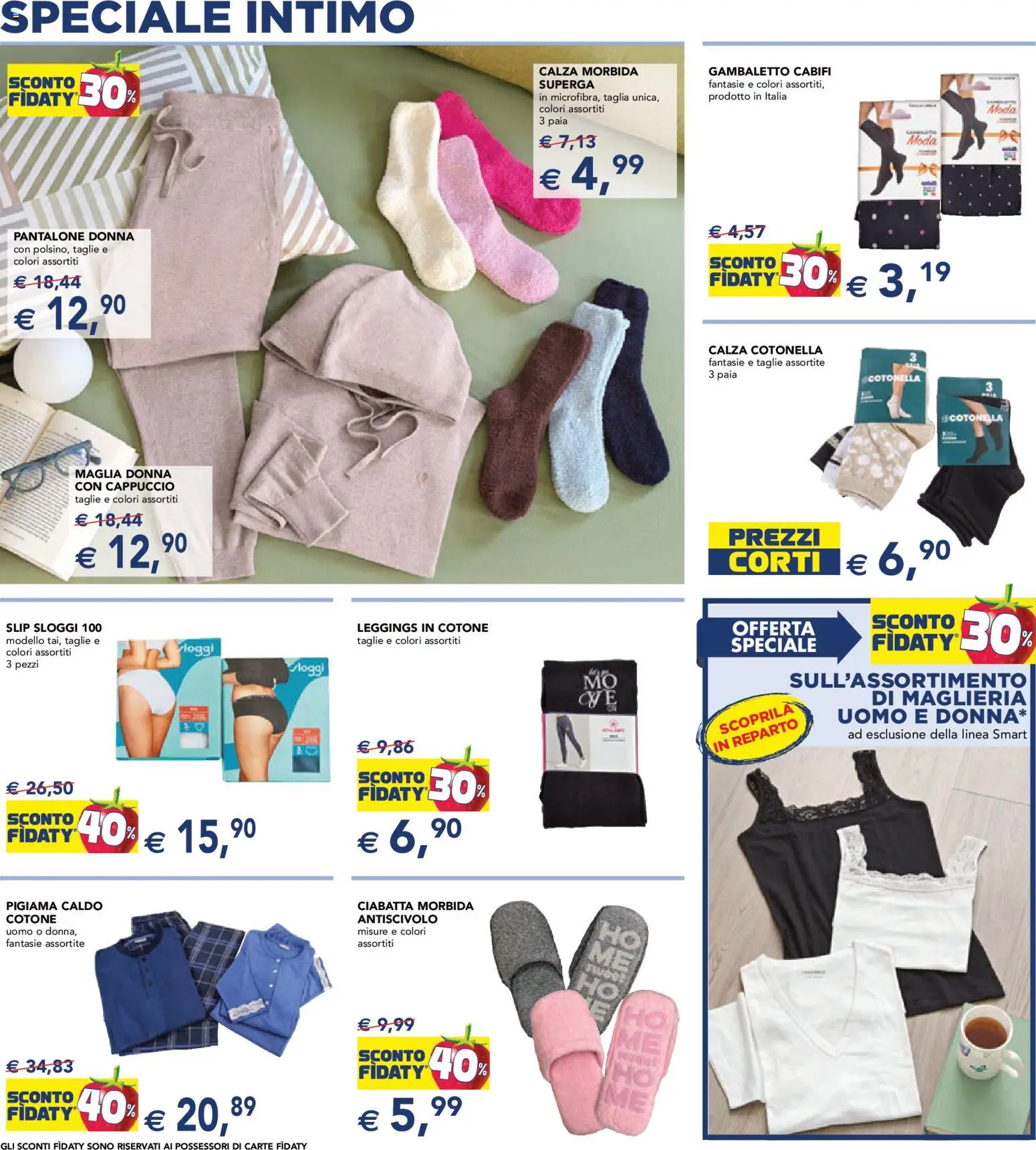 Volantino Esselunga S del 07.01.2026 | Pagina: 2 | Prodotti: Intimo, Leggings, Slip, Cappuccio