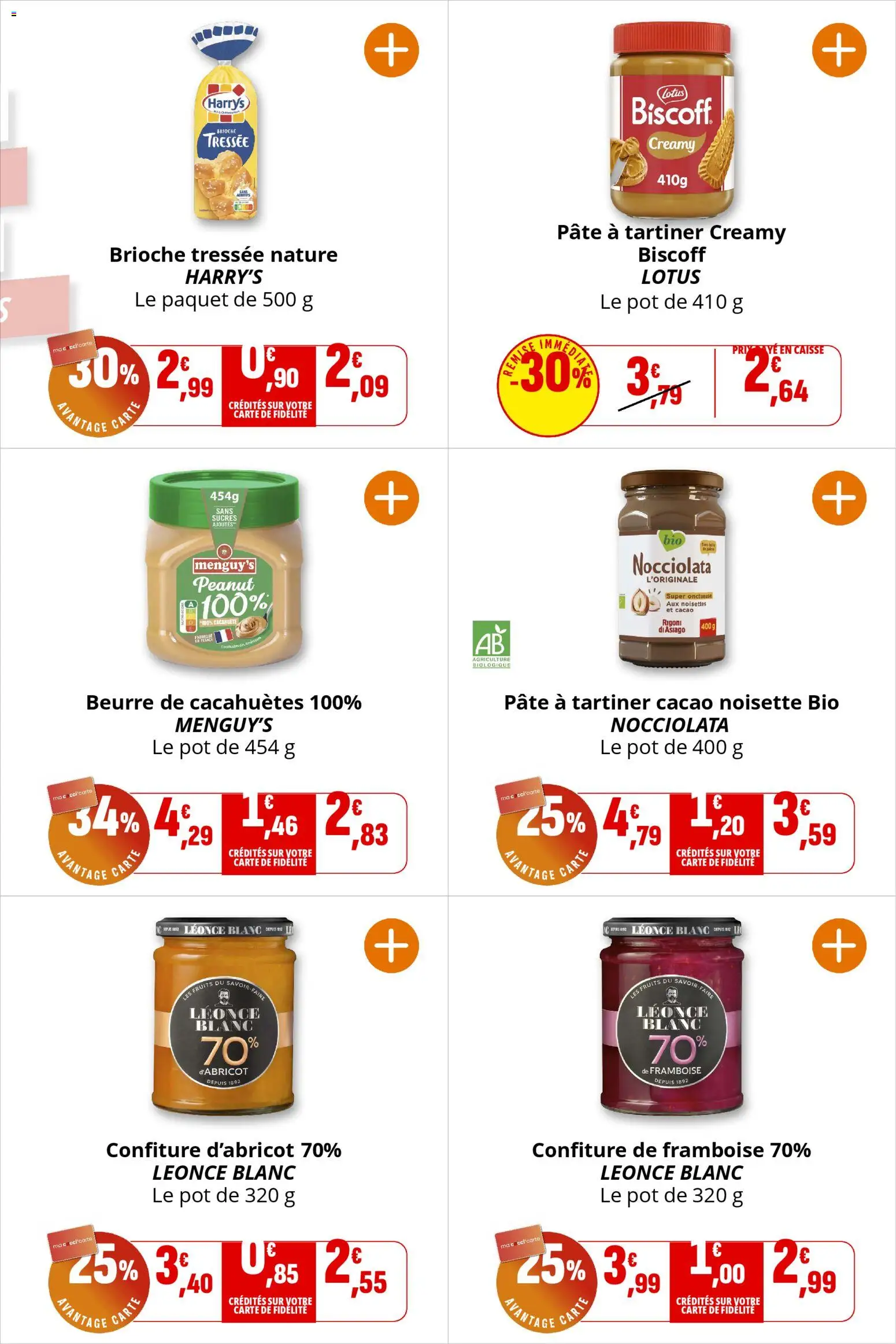 {H1} | Page: 16 | Produits: Cacahuète, Framboise, Pâte à tartiner, Beurre de cacahuètes