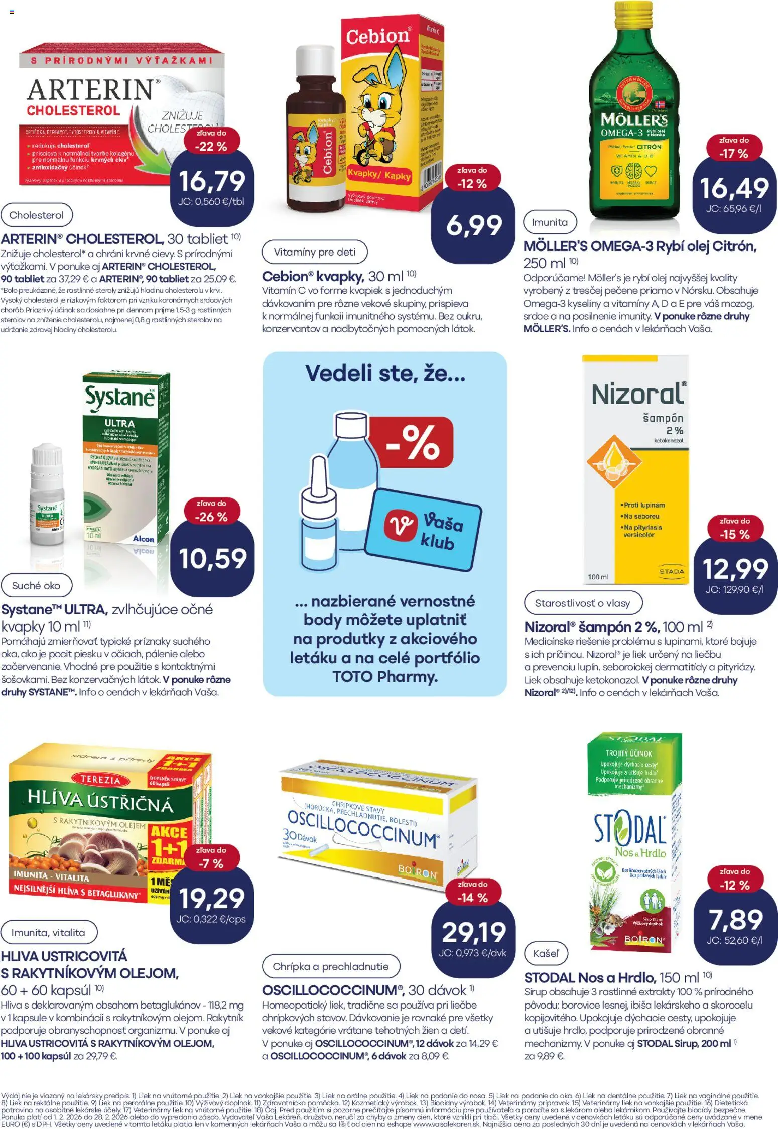 Nové Vaša lekáreň akcie – leták je platný od 01.02.2026 | Strana: 13 | Produkty: Olej, Šampón