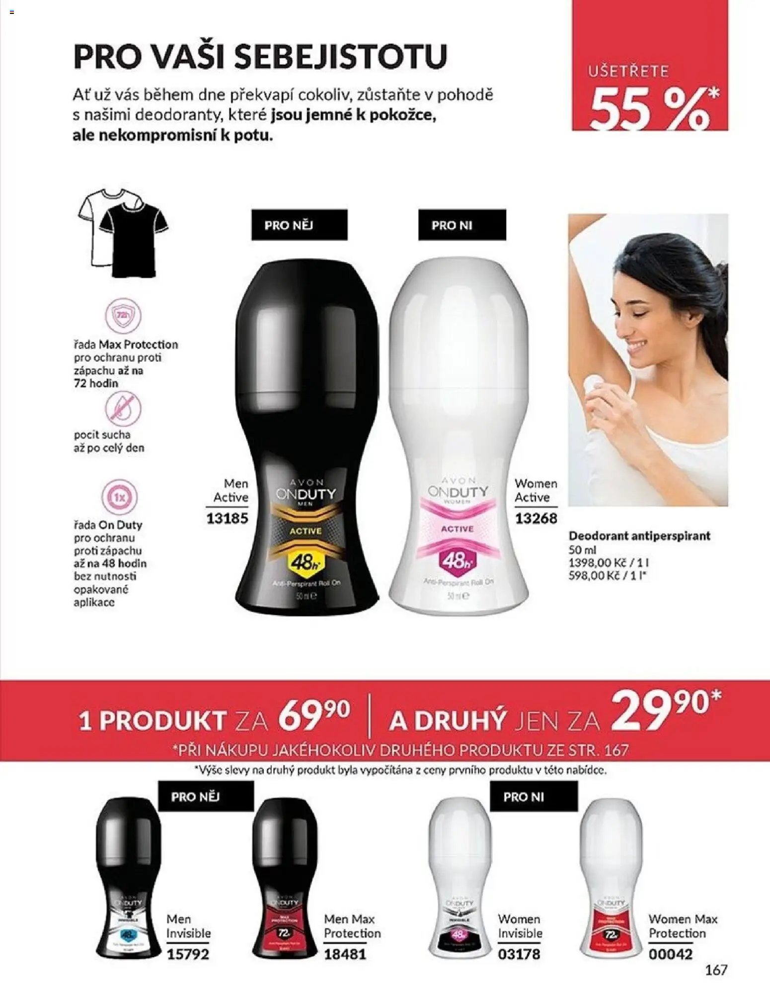 Avon katalog 1/2026 od 01.01.2026 | Strana: 167 | Produkty: Deodorant, Antiperspirant