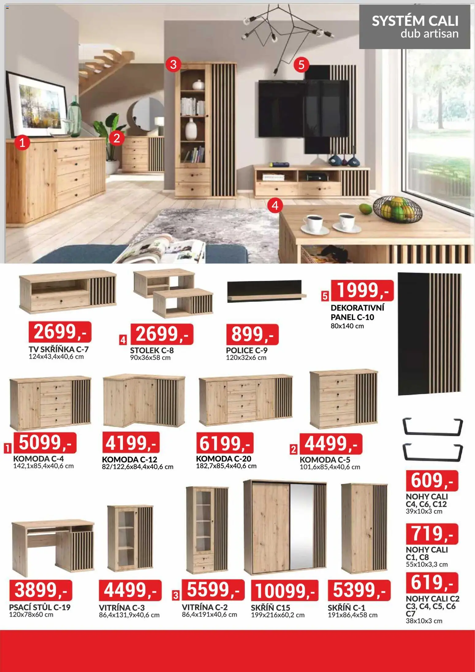 BAUMAX leták - Bydlení na míru podle vašeho stylu od 01.02.2026 | Strana: 22 | Produkty: Vitrína, Komoda, Stolek, Psací stůl