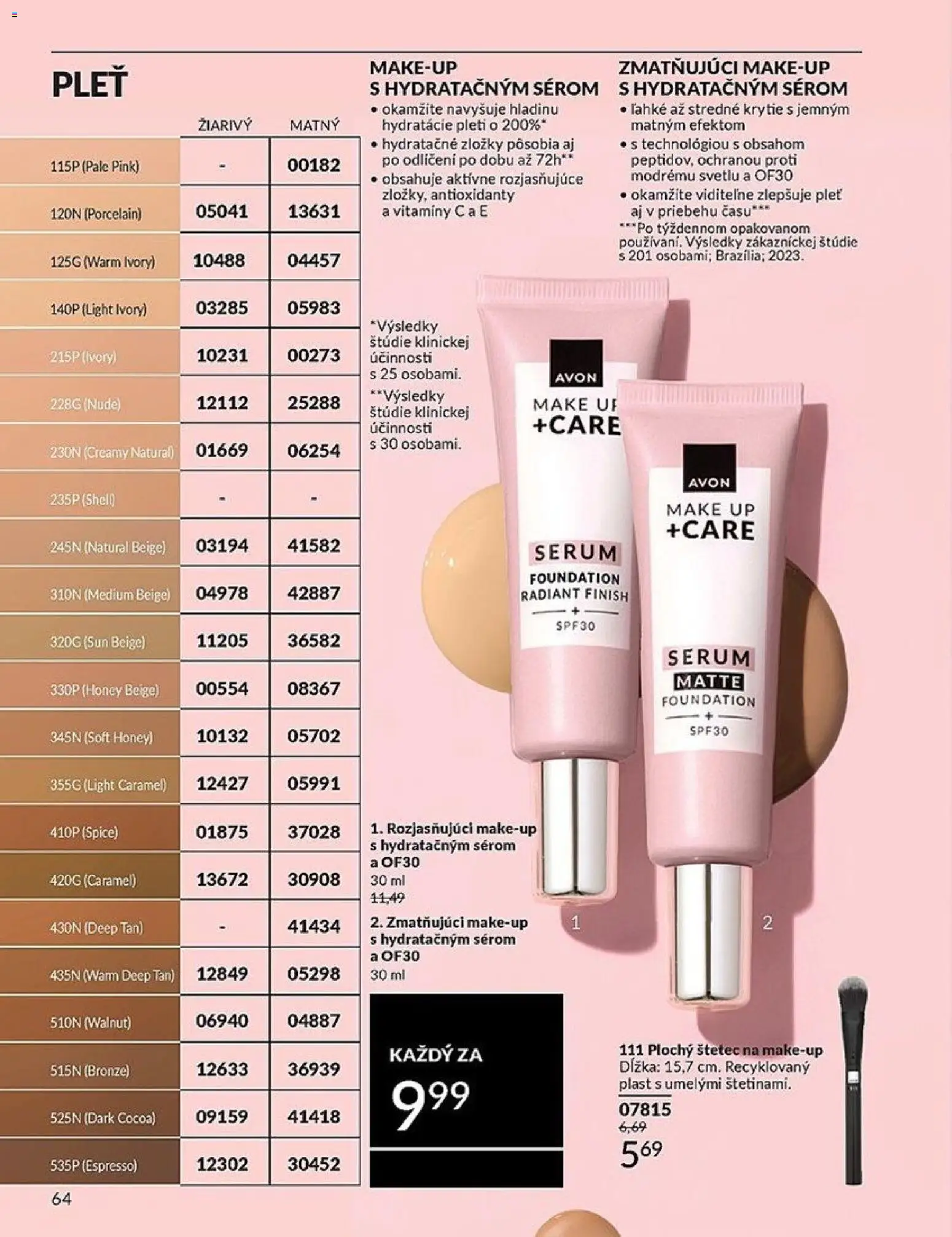 Nové Avon akcie – leták je platný od 01.02.2026 | Strana: 64 | Produkty: Make up, Štetec