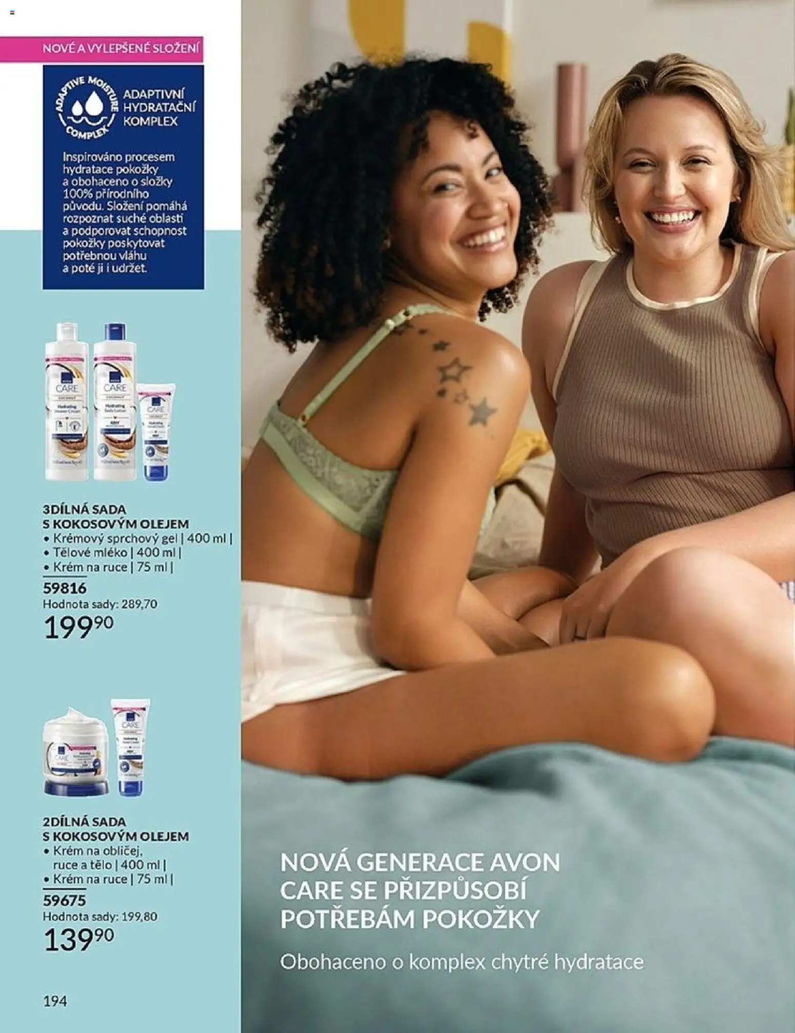 Avon katalog 1/2026 od 01.01.2026 | Strana: 194 | Produkty: Krém na ruce, Sprchový gel, Mléko, Krém