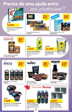 Pré-visualização Auchan - O bem-estar começa em casa! válido de 26.12.2025 | Página: 27 | Produtos: Manteiga de amendoim, Manteiga, Chocolate, Bebida
