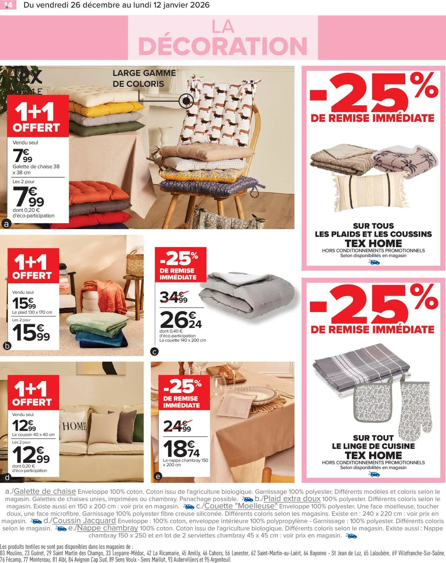 {H1} | Page: 16 | Produits: Enveloppe, Chaise, Galette de chaise, La couette